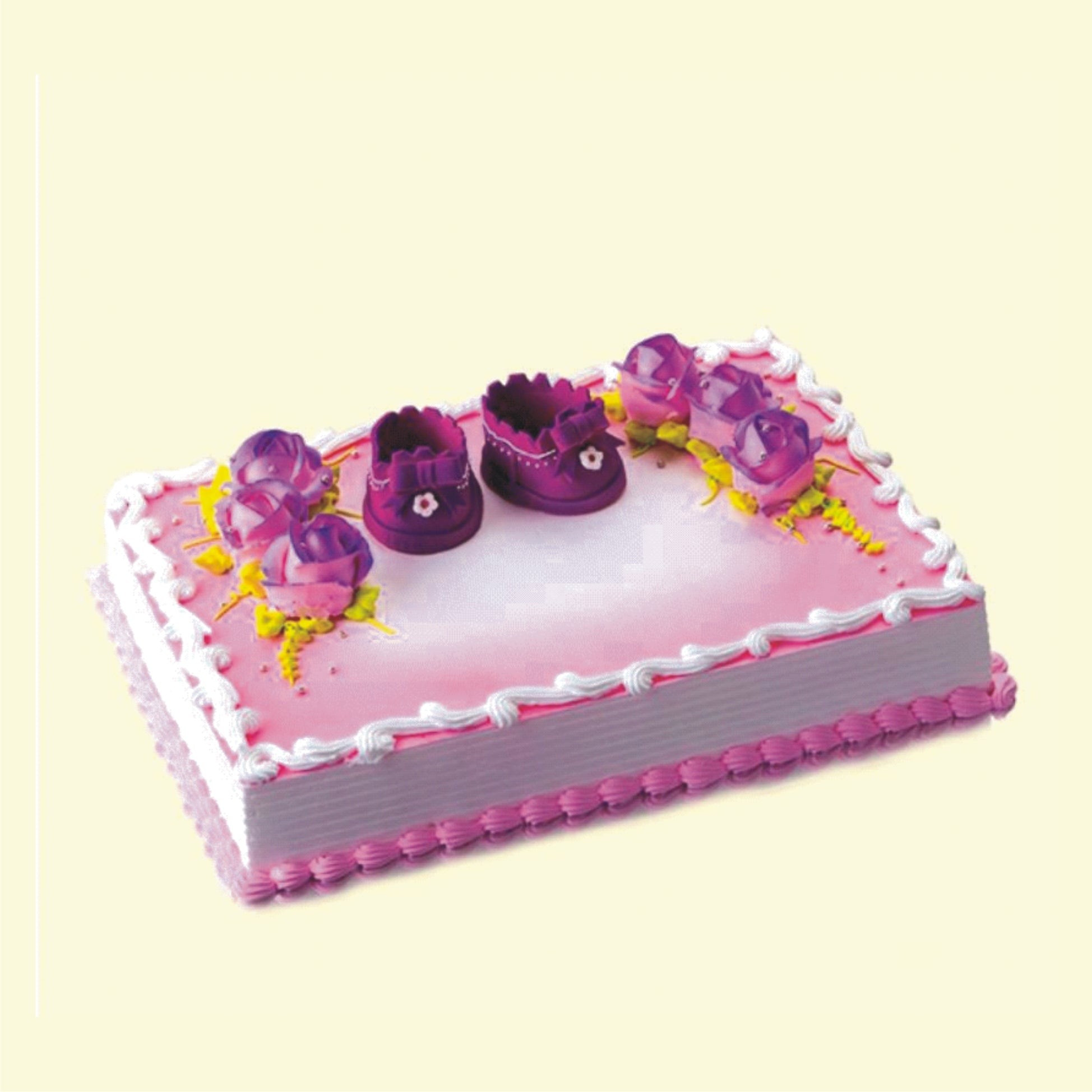 LAVENDER CREAM FANCY CAKE-7