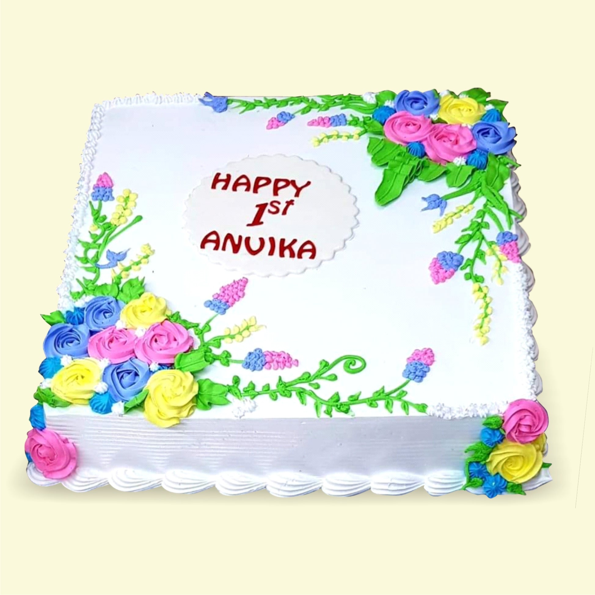 SQUARE DESIGN FANCY CAKE-27