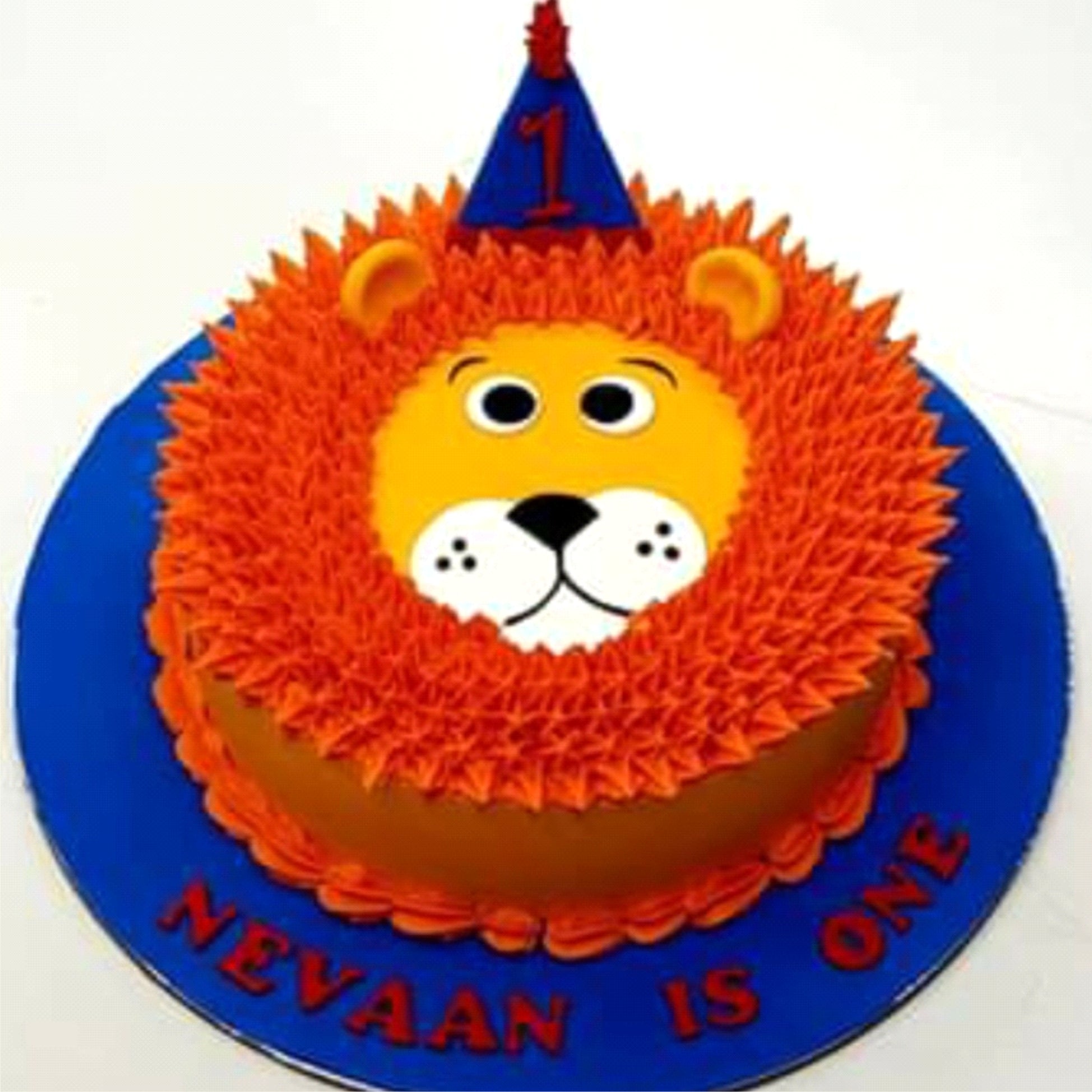 LION DESIGN FANCY CAKE-A29
