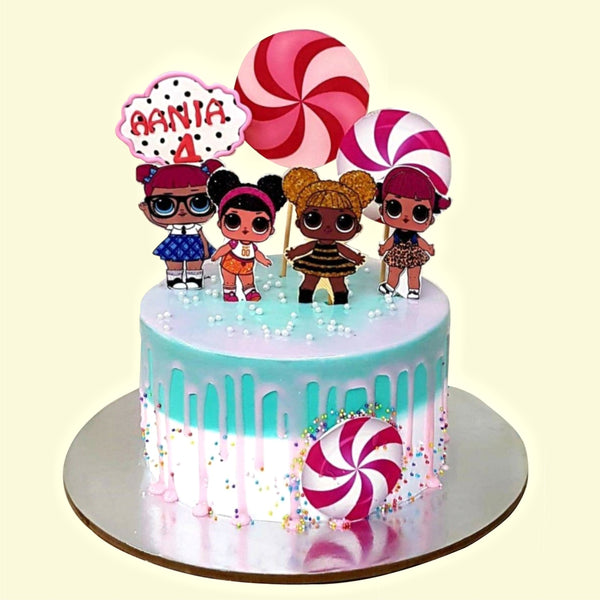 Order Small Girls Fancy Cake Online in Mumbai, Navi Mumbai, Thane – Merak  Cakes