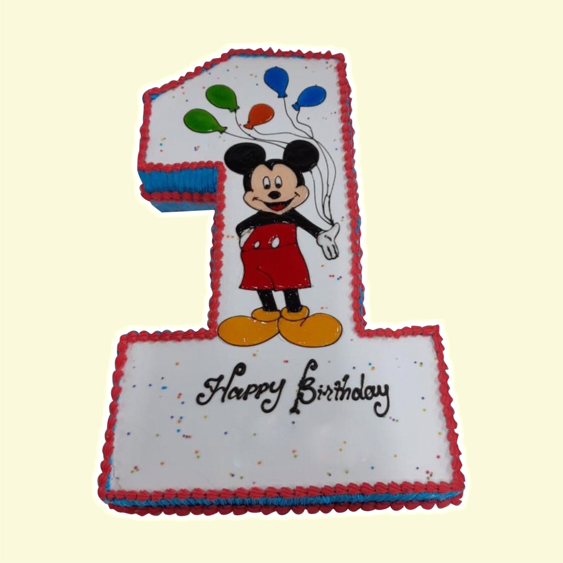 NUMBER SHAPE FANCY CAKE-34