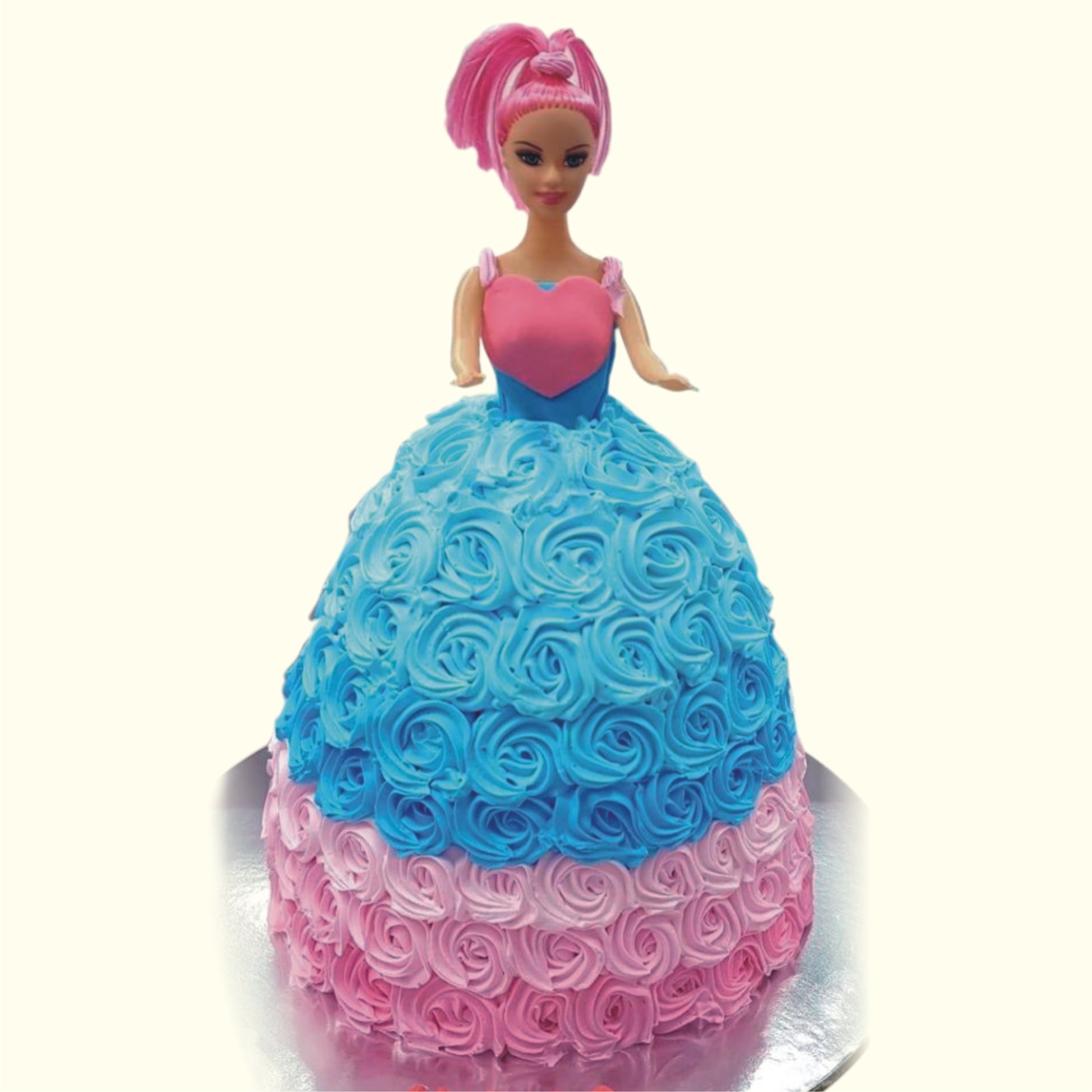 BARBIE SHAPE FANCY CAKE-62