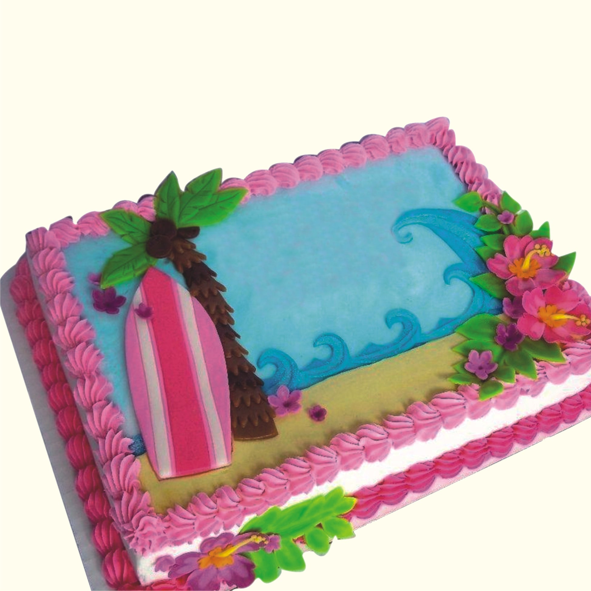 TROPICAL THEME FANCY CAKE-66