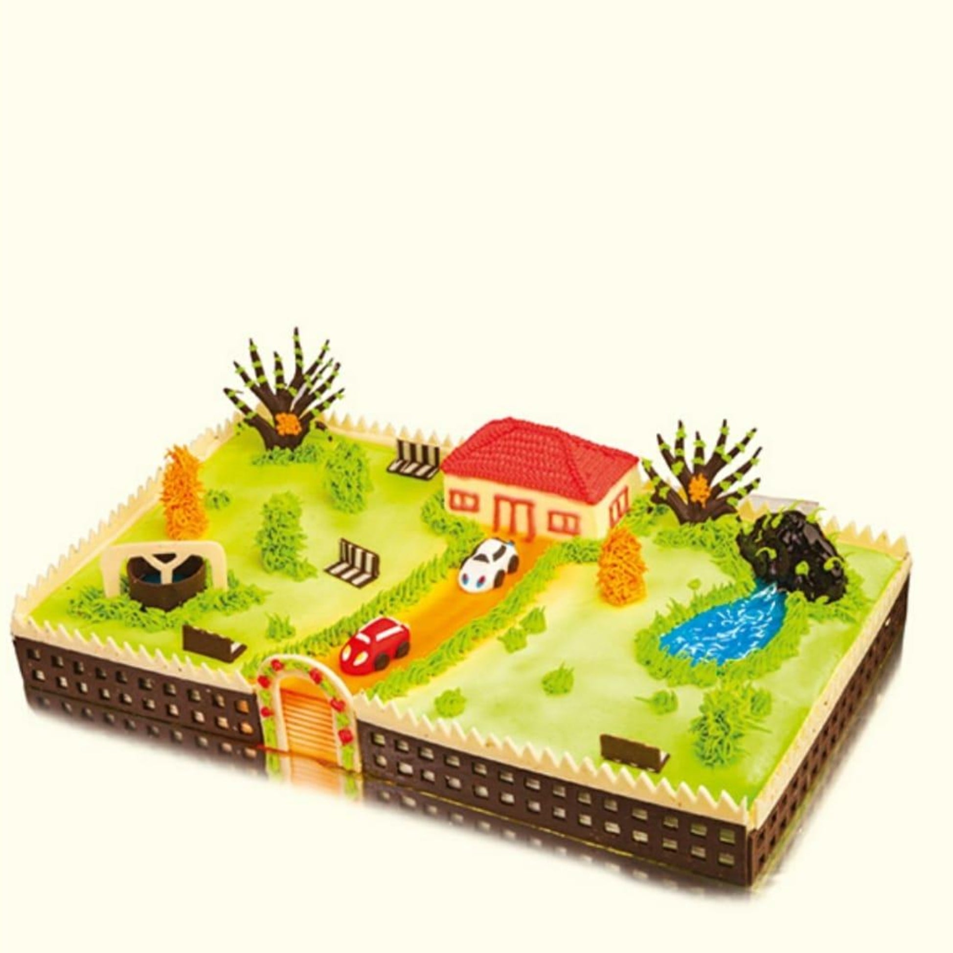 GARDEN THEME FANCY CAKE-86