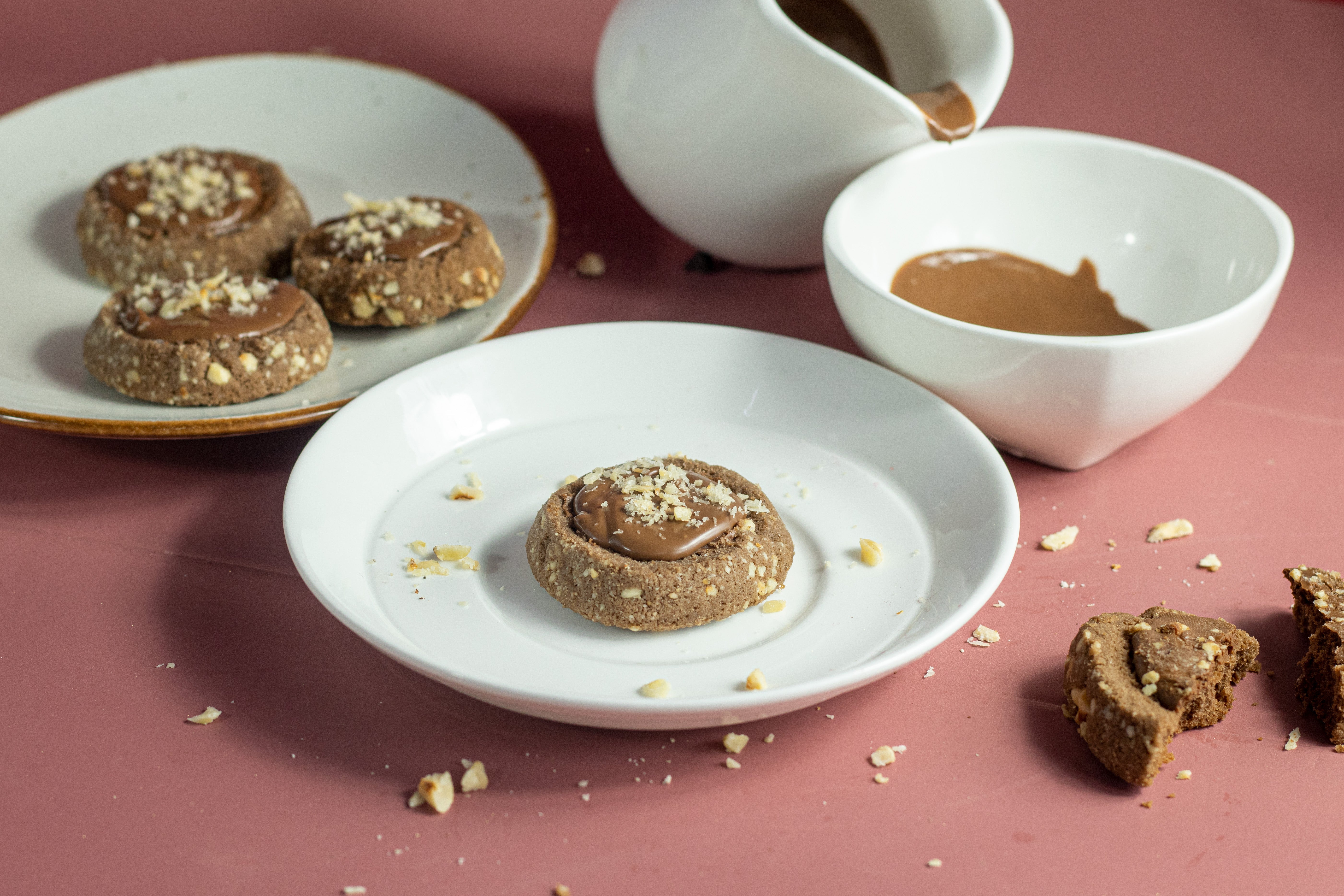 Nutella Filled Chocolate Cookies