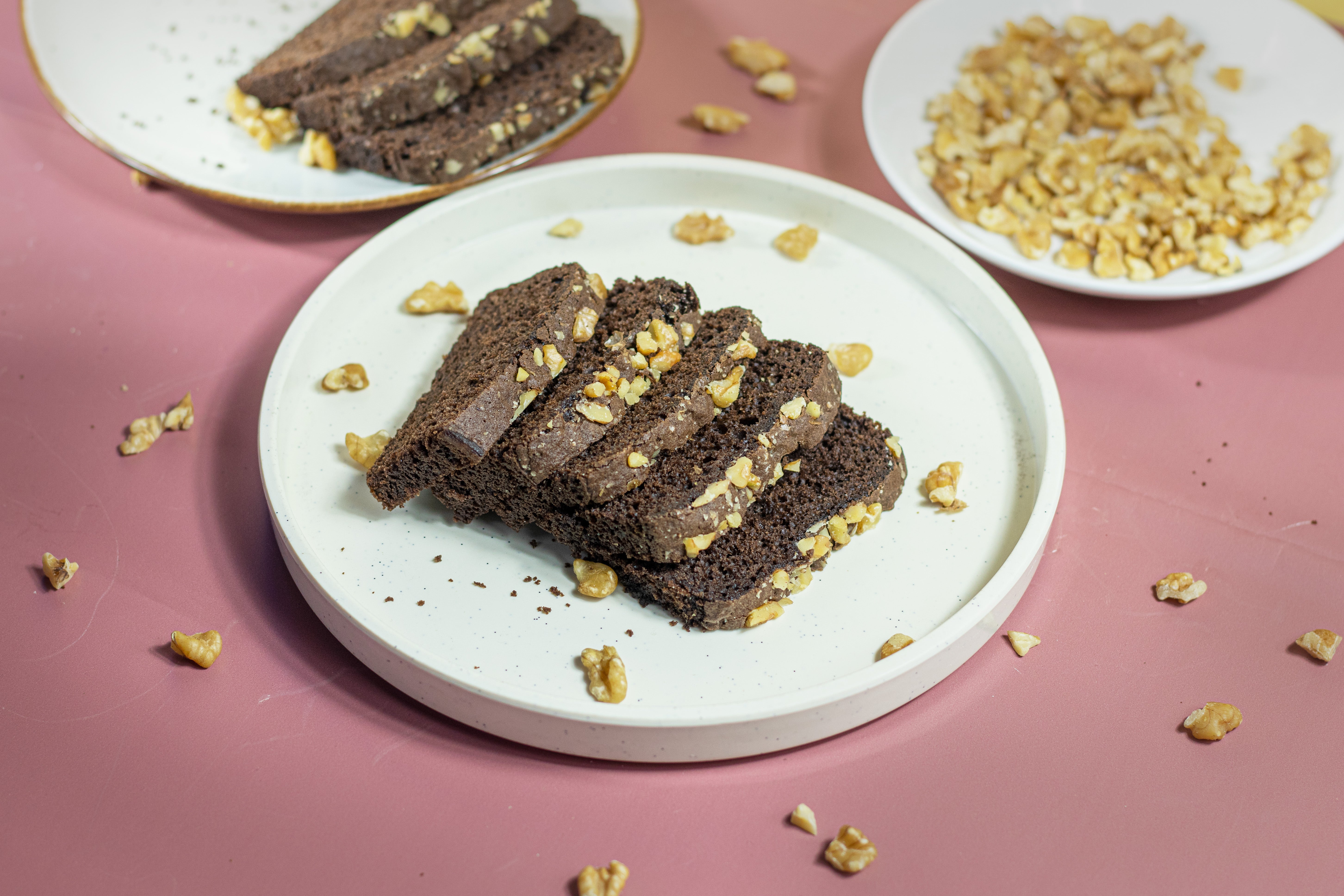 Chocolate Walnut Slice Cake