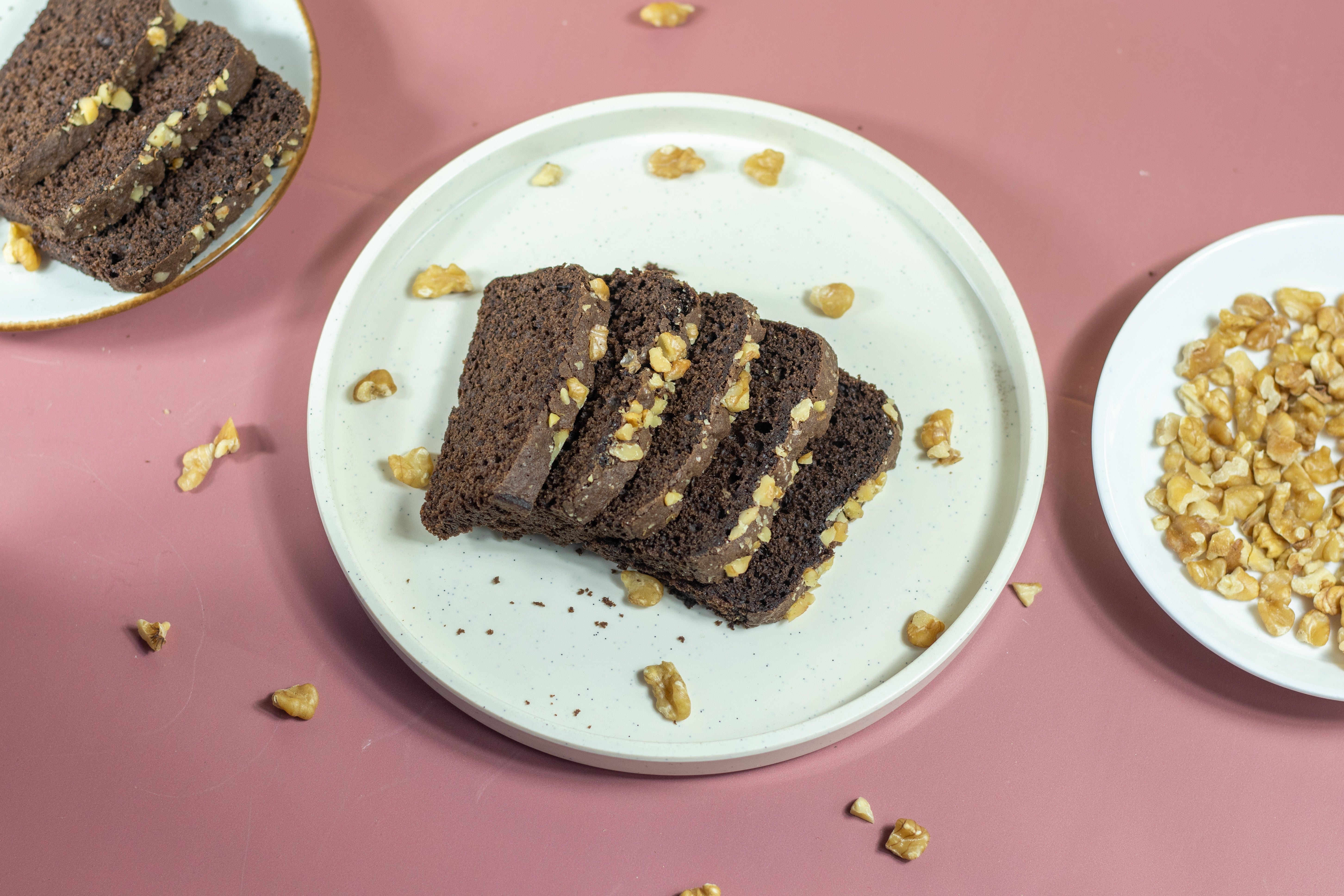 Chocolate Walnut Slice Cake