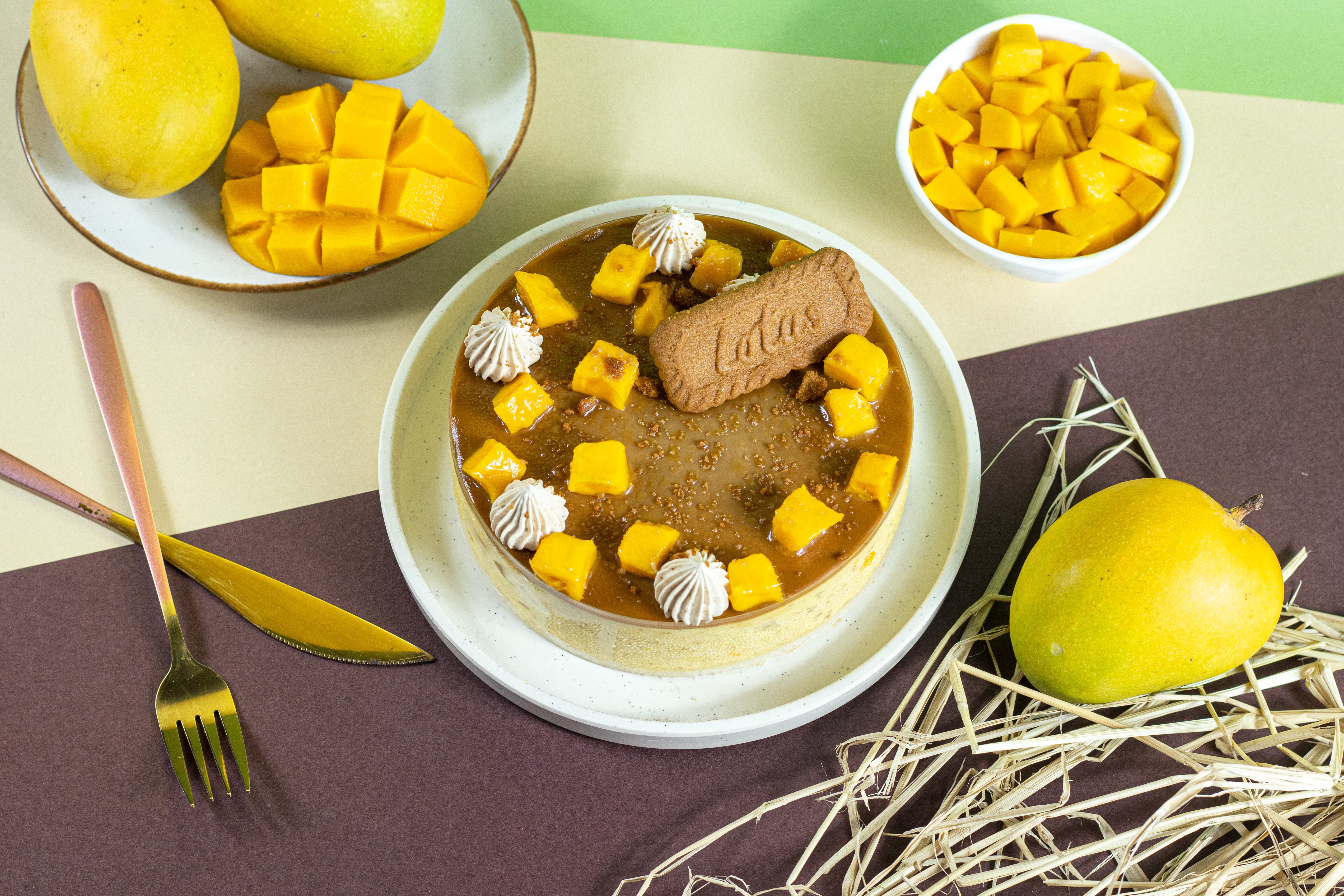 Biscoff Mango Cheesecake Delight