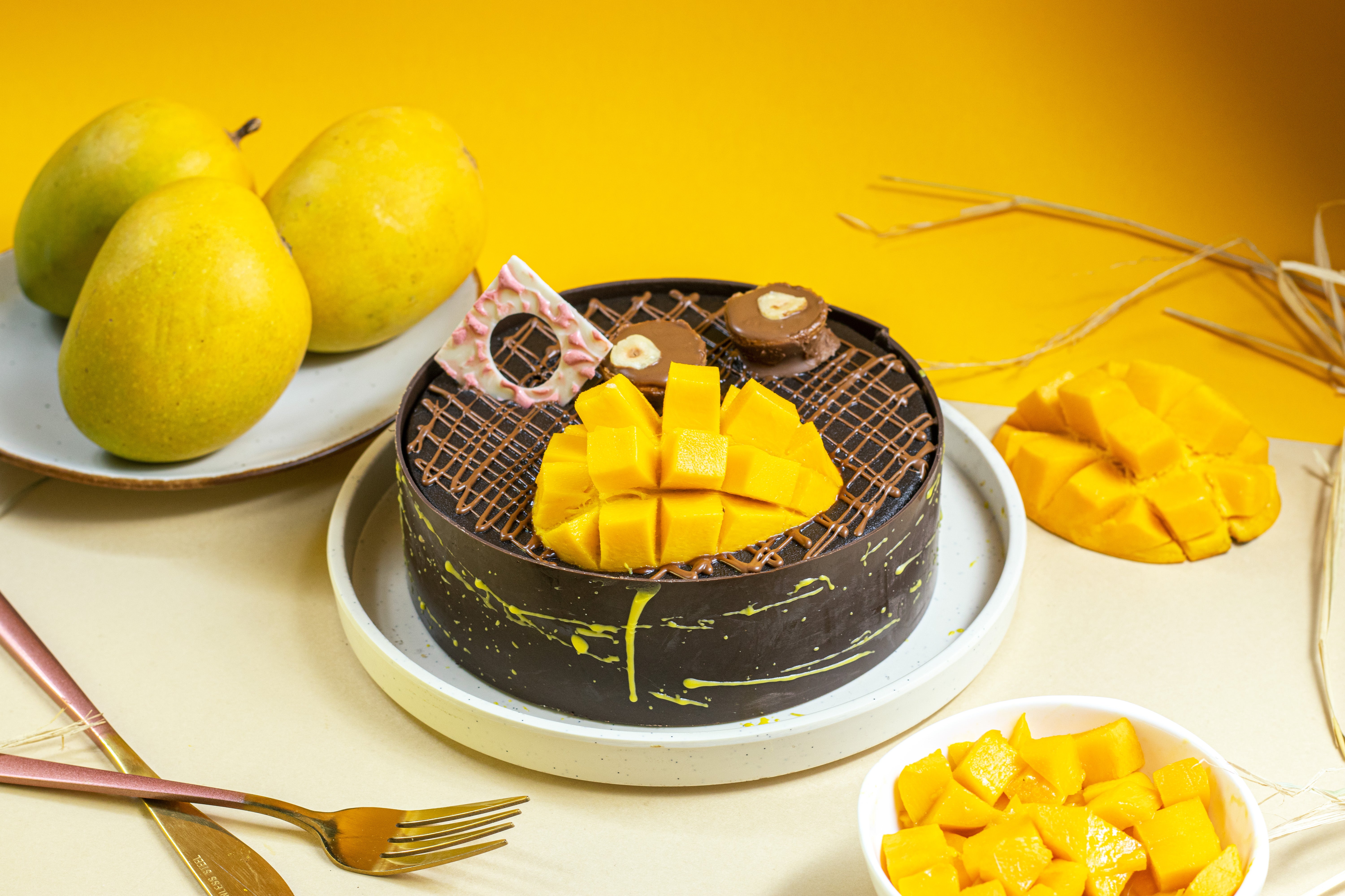 Nutella Mango Bliss Cake