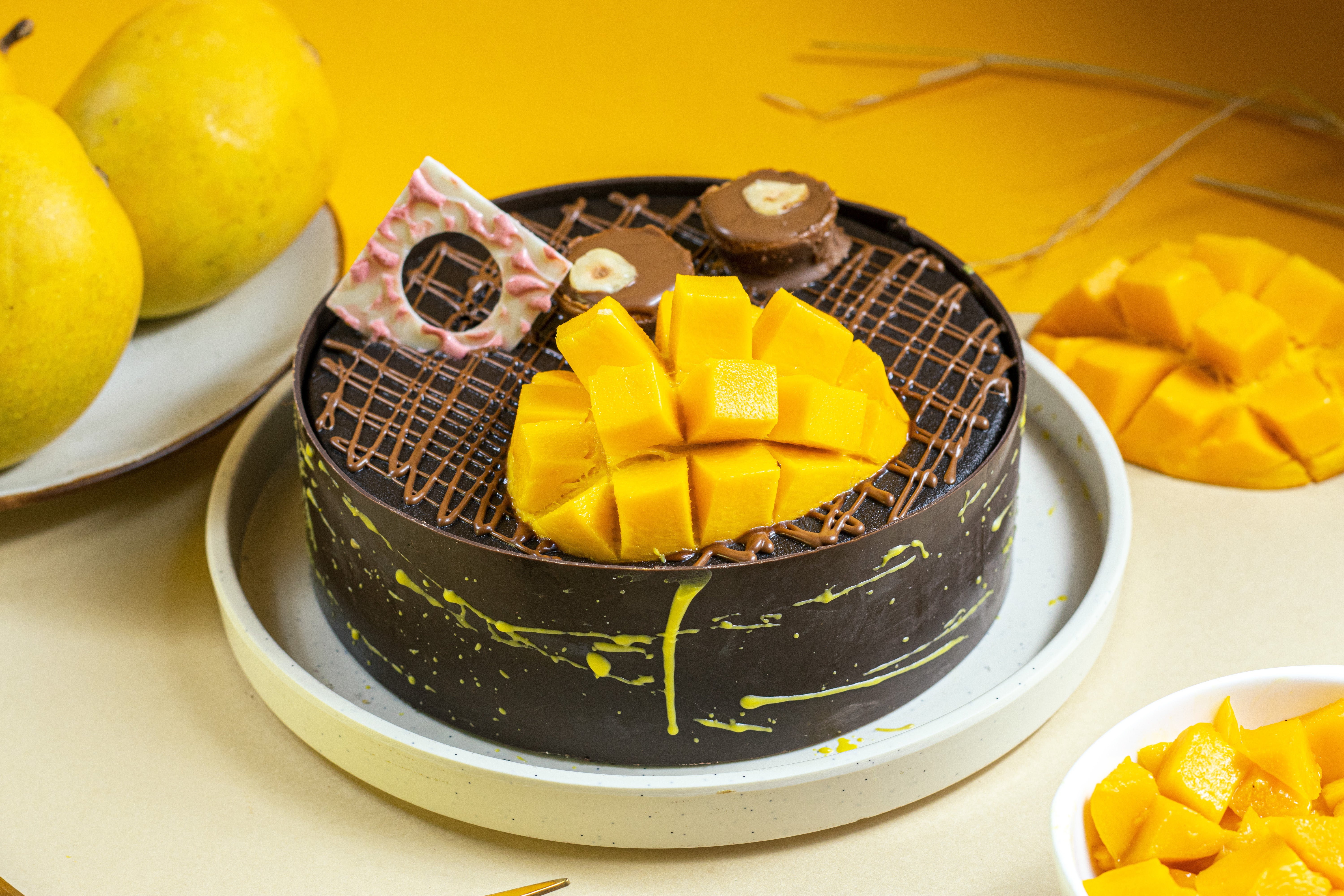 Nutella Mango Bliss Cake