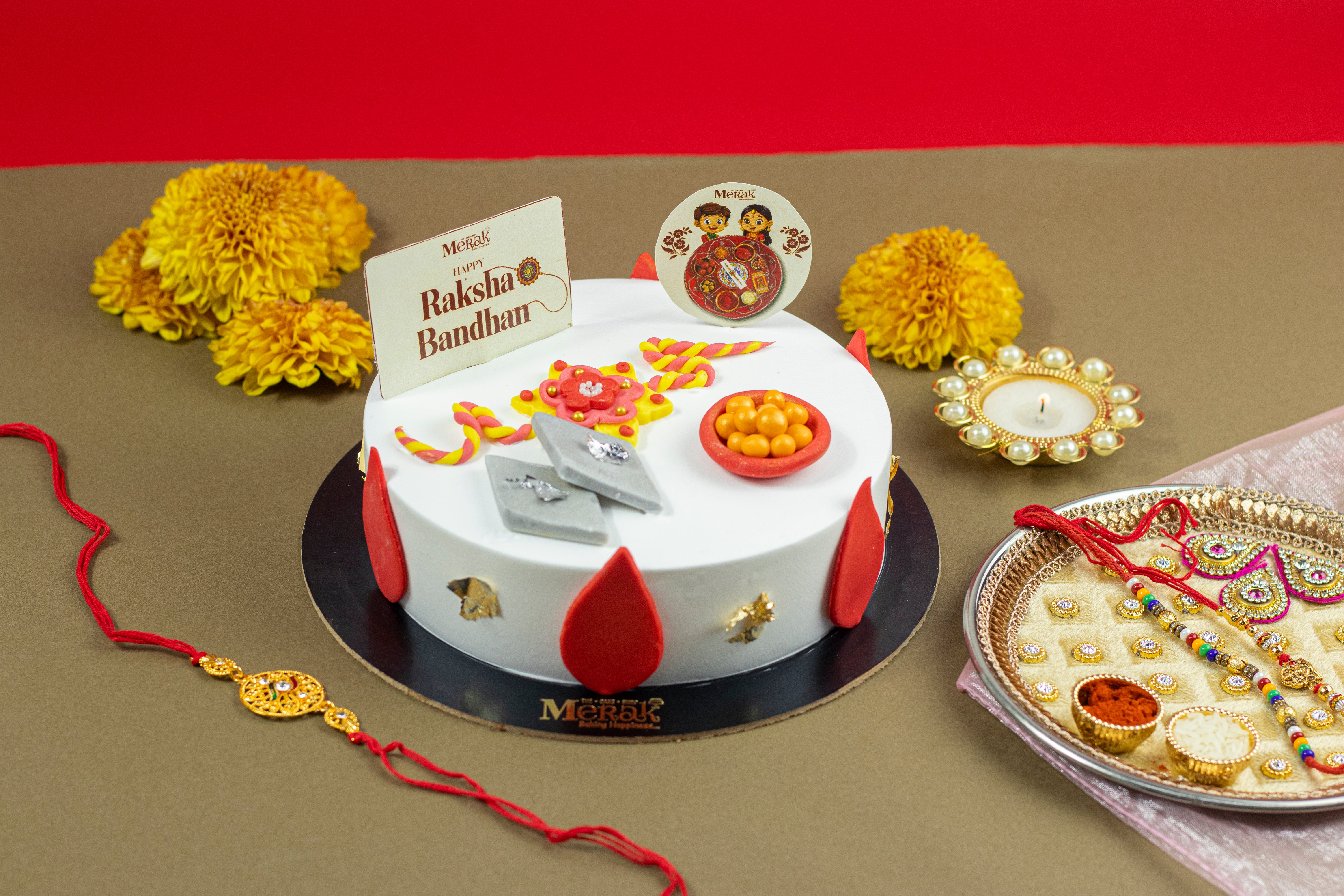 Rakhi Special White Cake