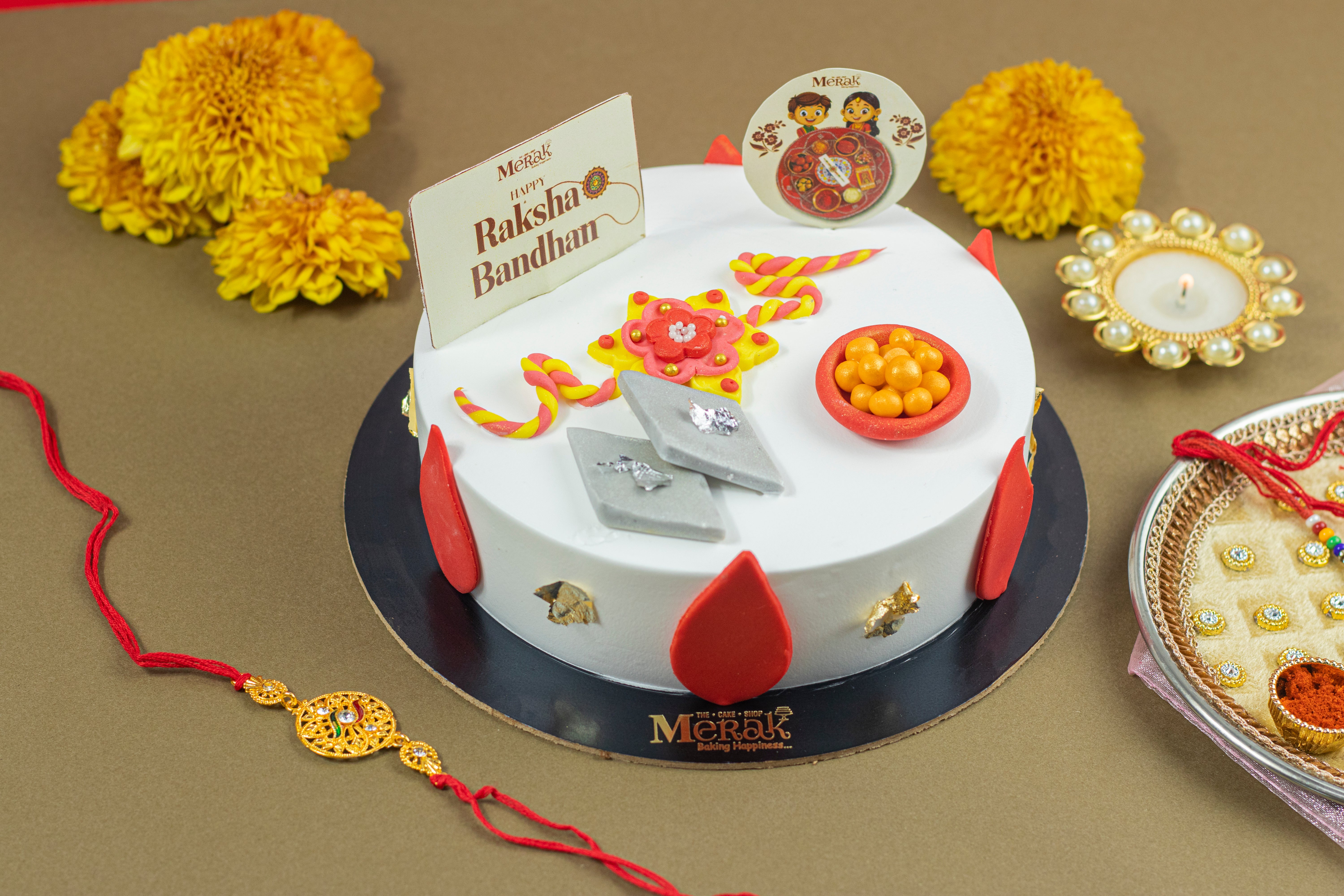 Rakhi Special White Cake