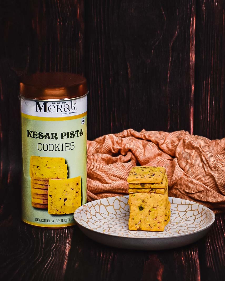 Kesar Pista Cookies (TIN)