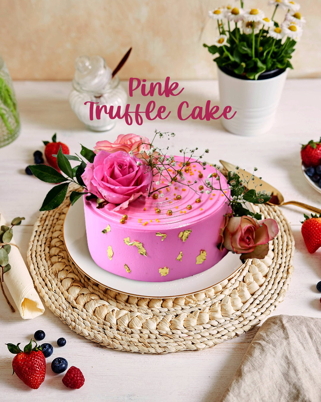 Pink Truffle Cake