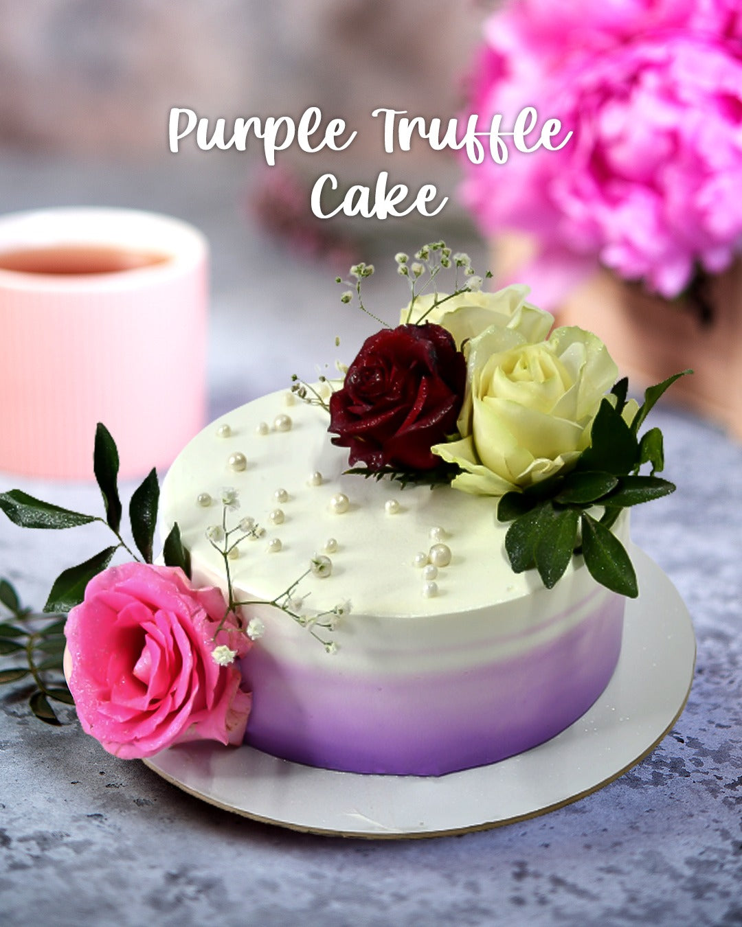 Purple Truffle Cake
