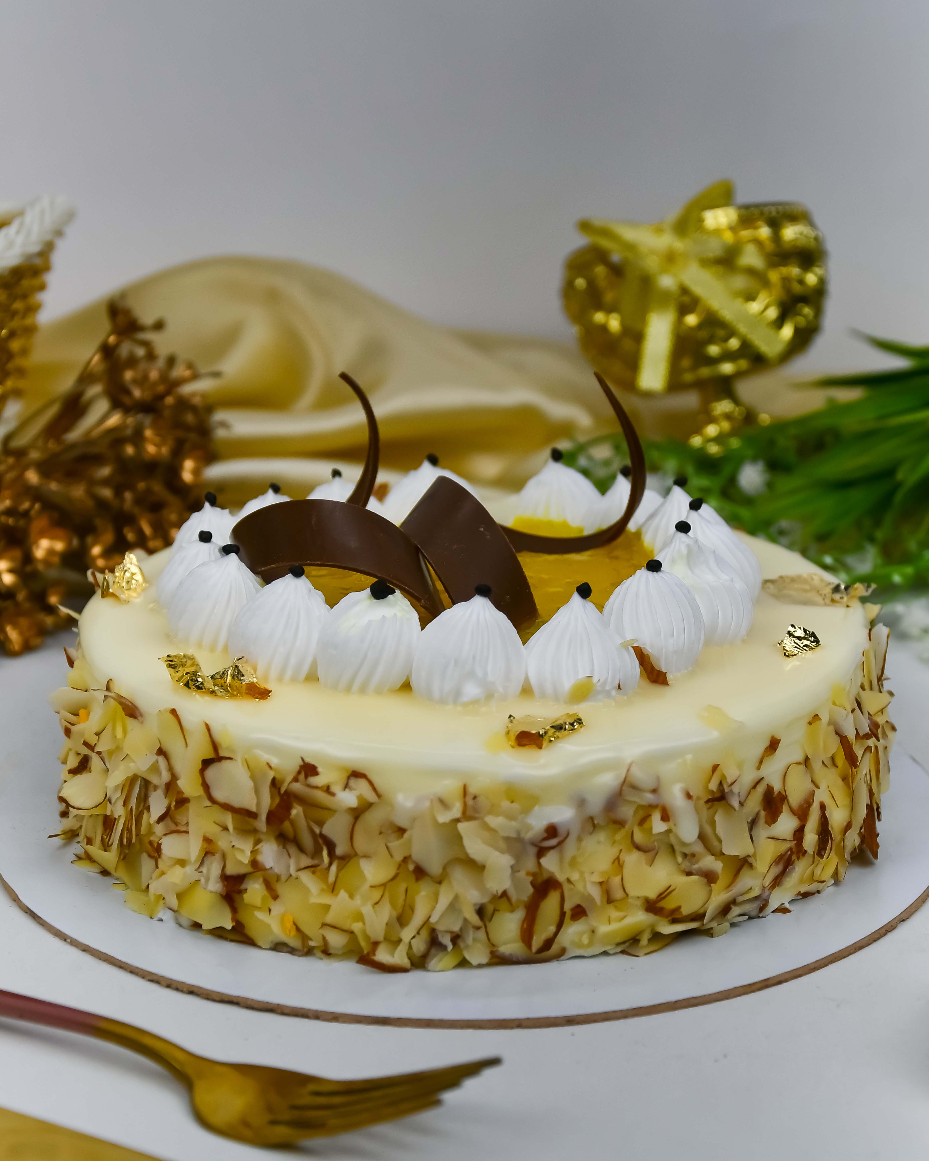 White Chocolate Pineapple Mousse Cake