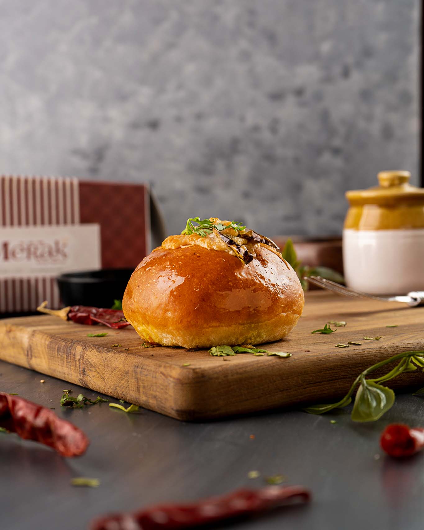 Cheese Baked Vada Pav