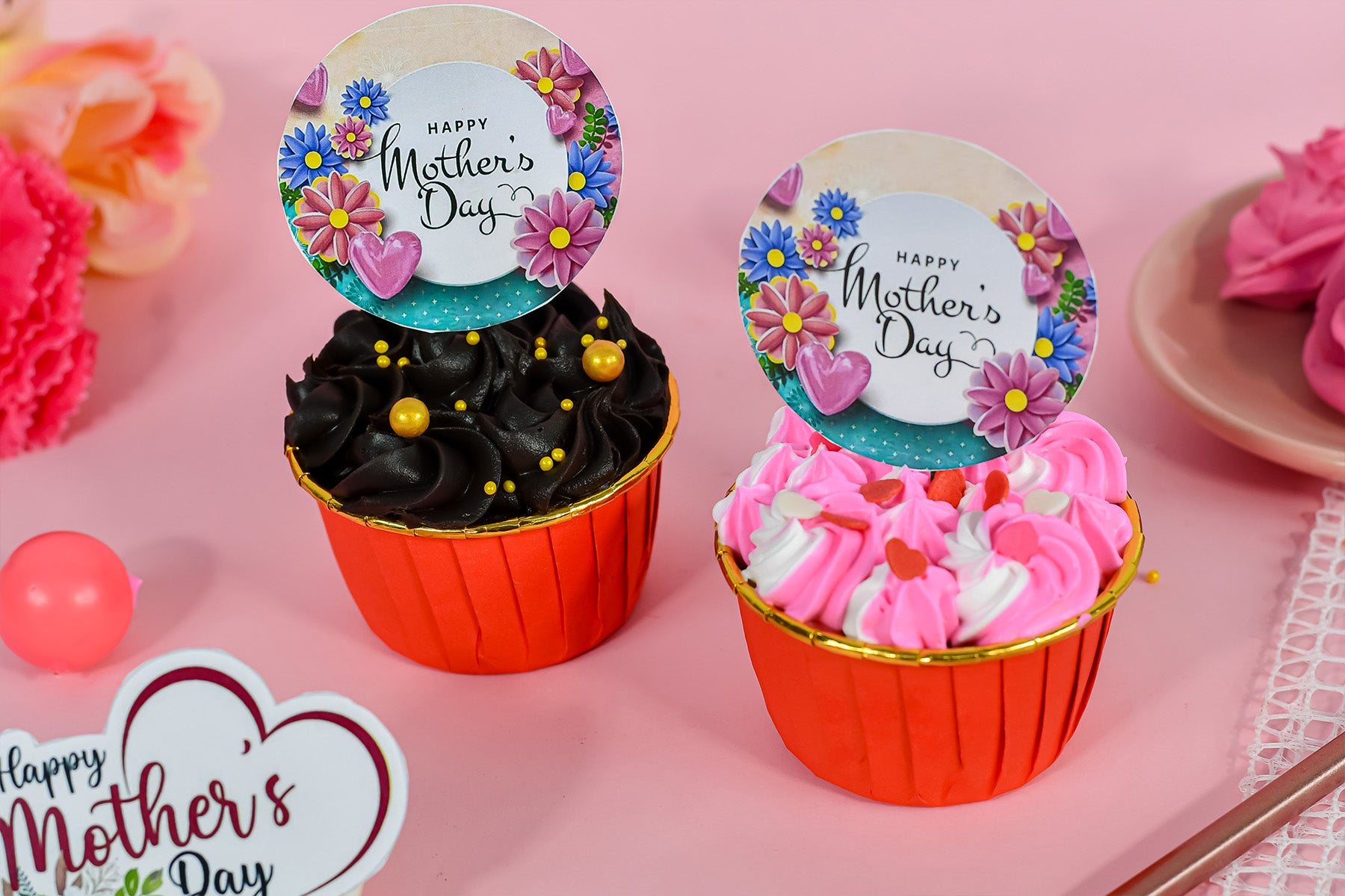 Mother’s Day Cupcakes (Chocolate & Vanilla)