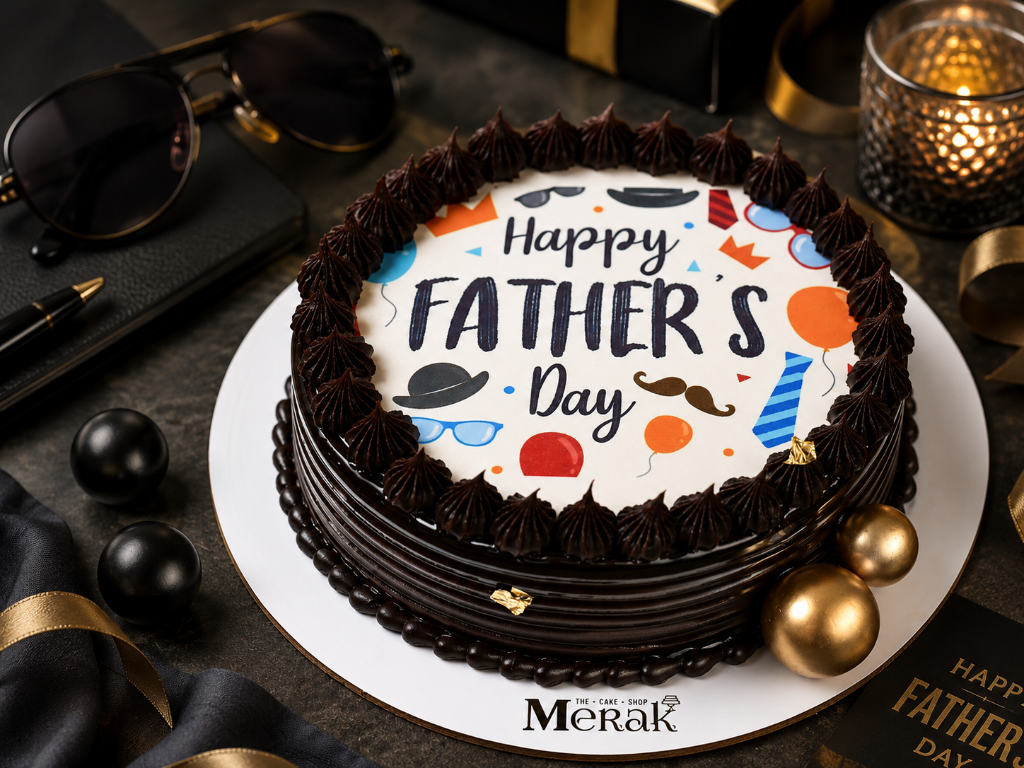 Happy Fathers Day Photo Cake