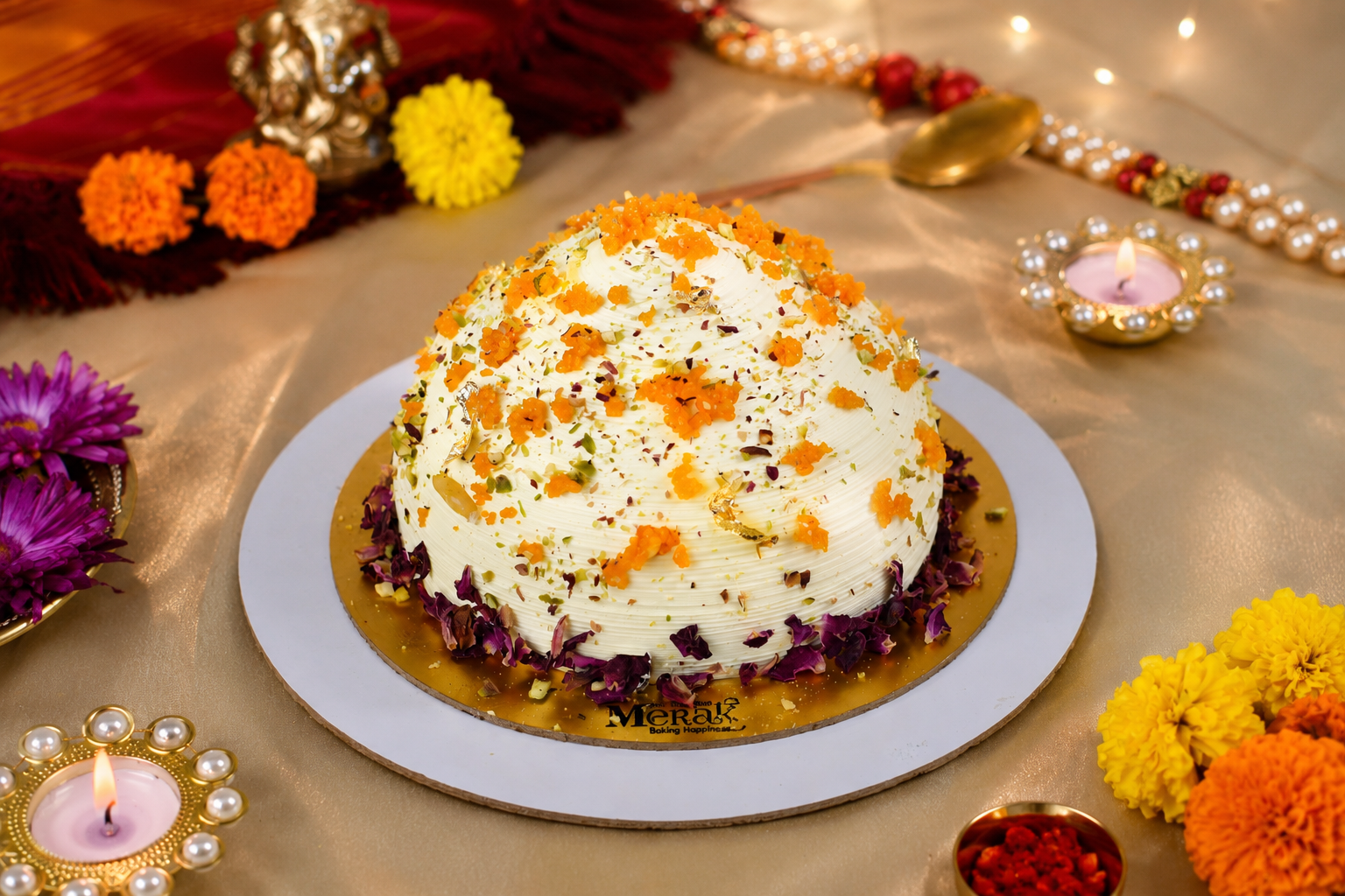 Motichoor Ganpati Modak Cake