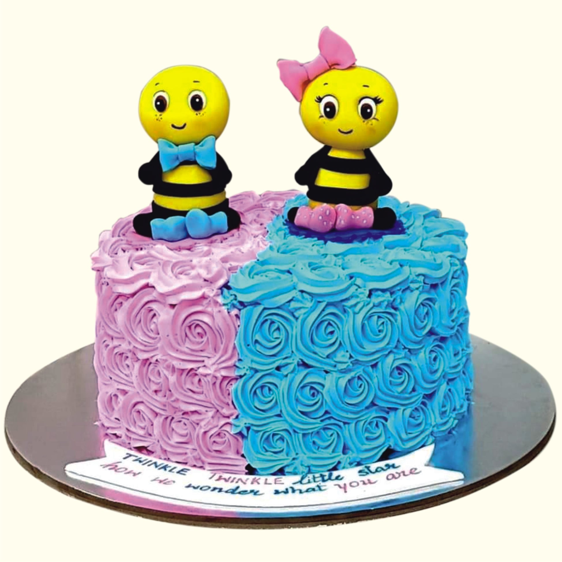 GIRL & BOY THEME FANCY CAKE-A61