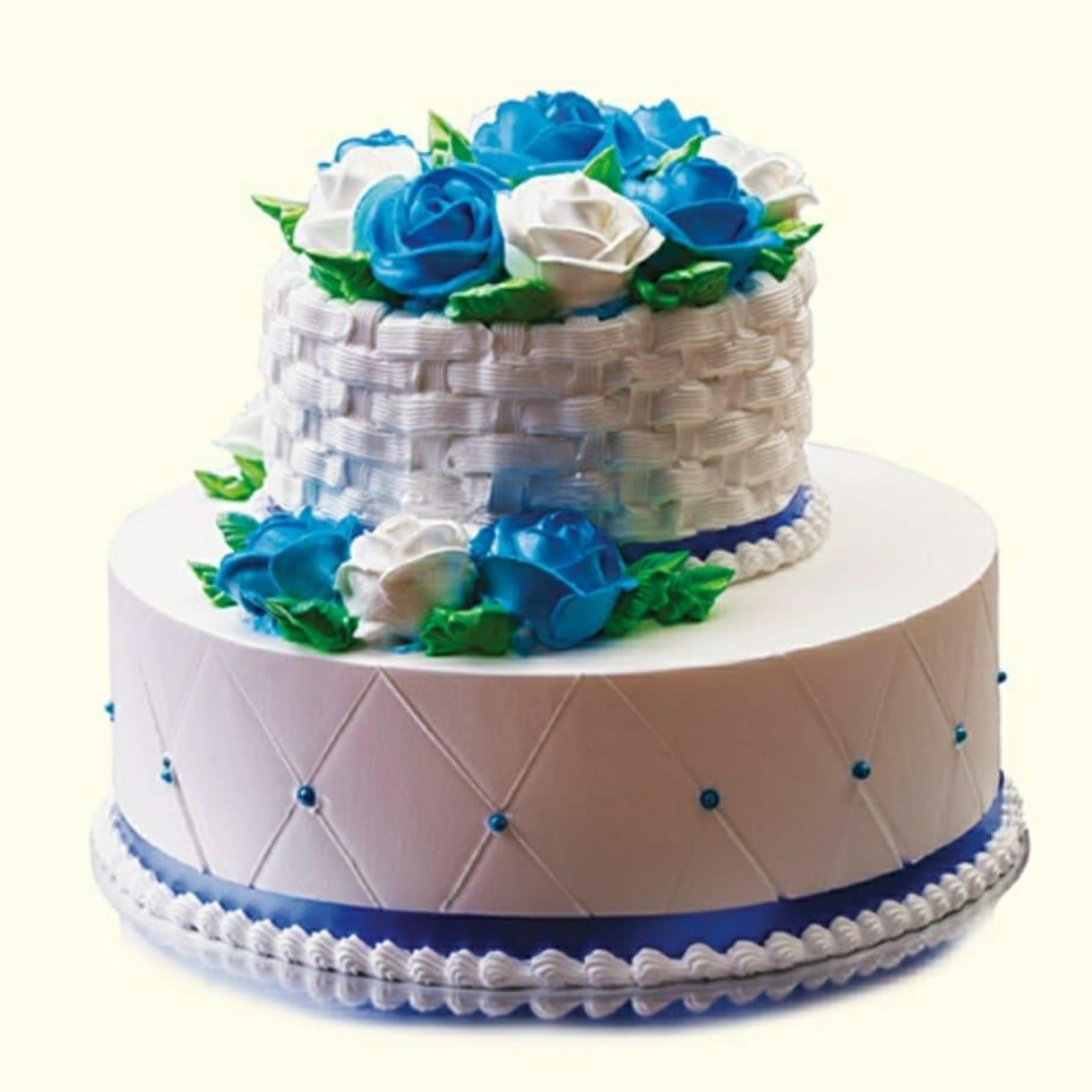DELIGHTFULL DOUBLE LAYER FANCY CAKE-A75