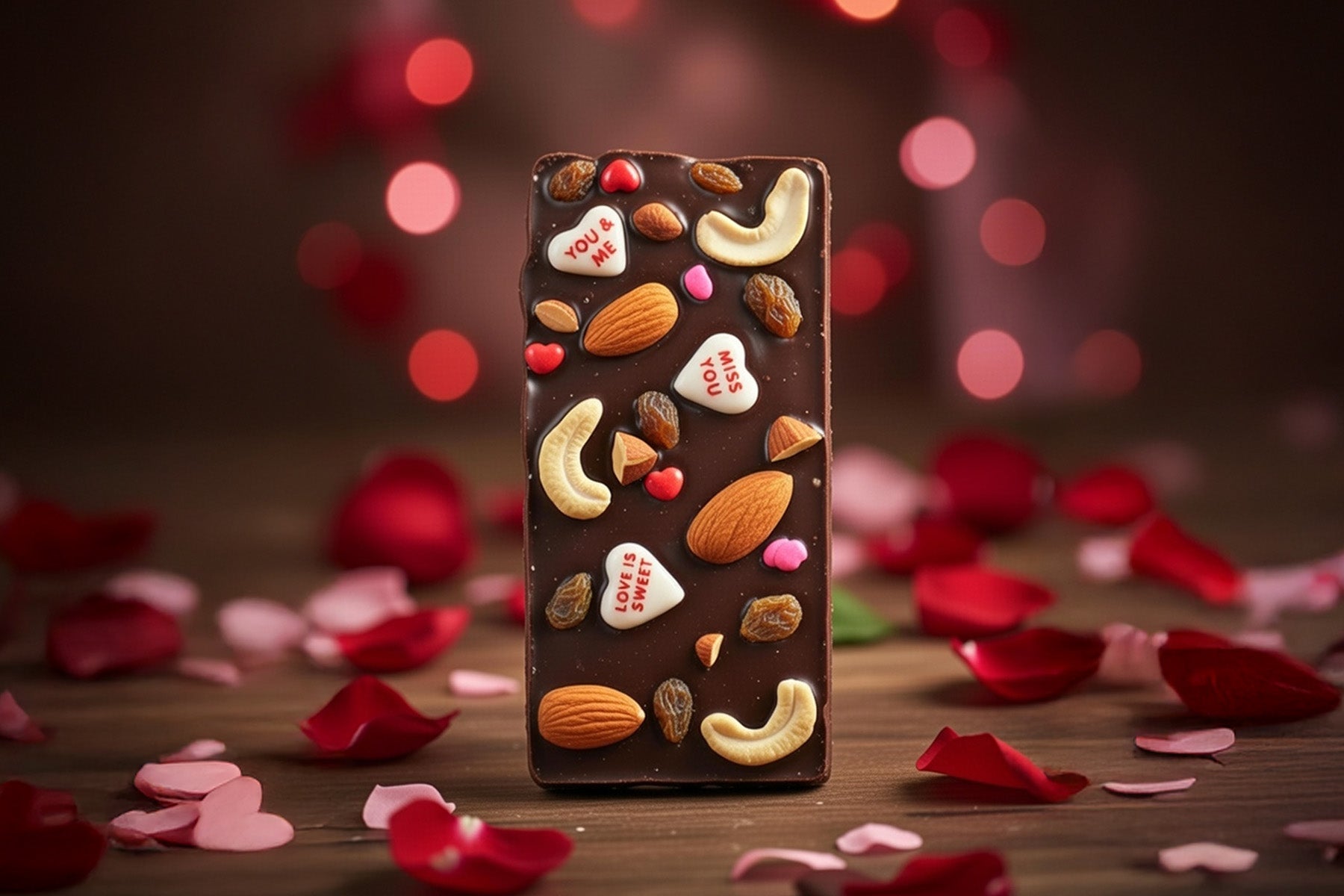 you and me Valentine chocolate bar