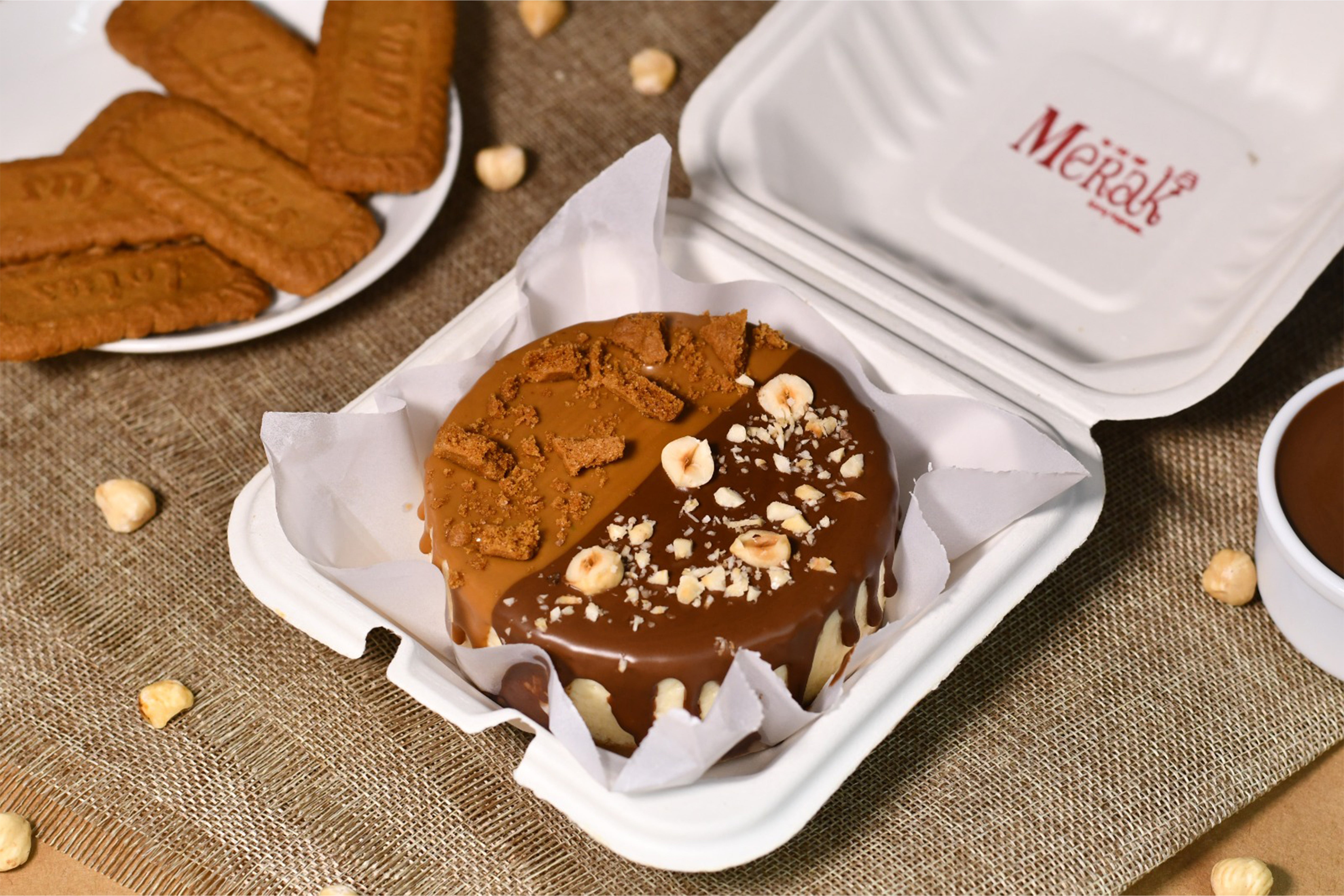 Nutella and Biscoff Bento New york Cake