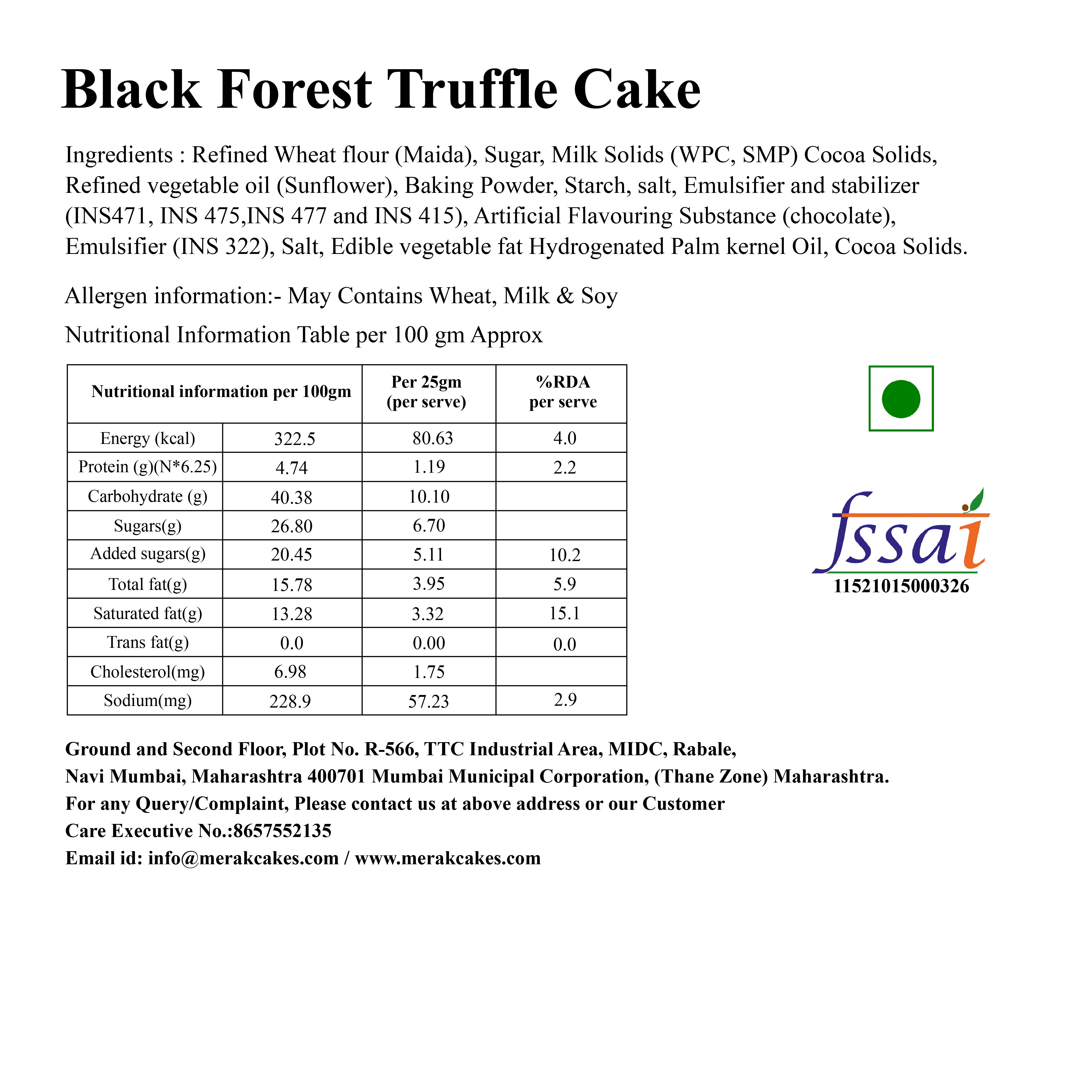 Black Forest Truffle Cake