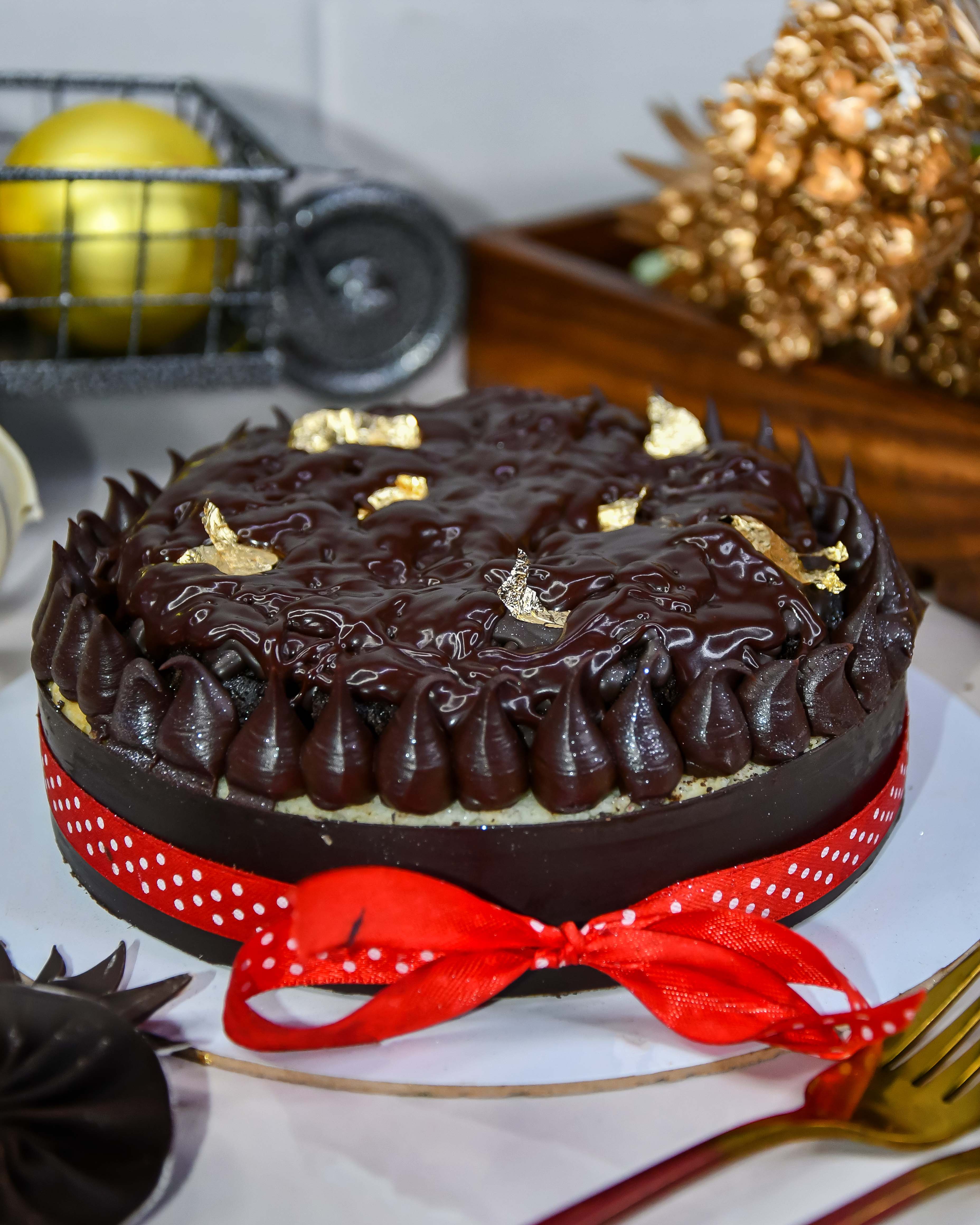 Chocolate Truffle Cake in Pyramid Shape Stock Photo - Image of food,  contemporary: 126439860