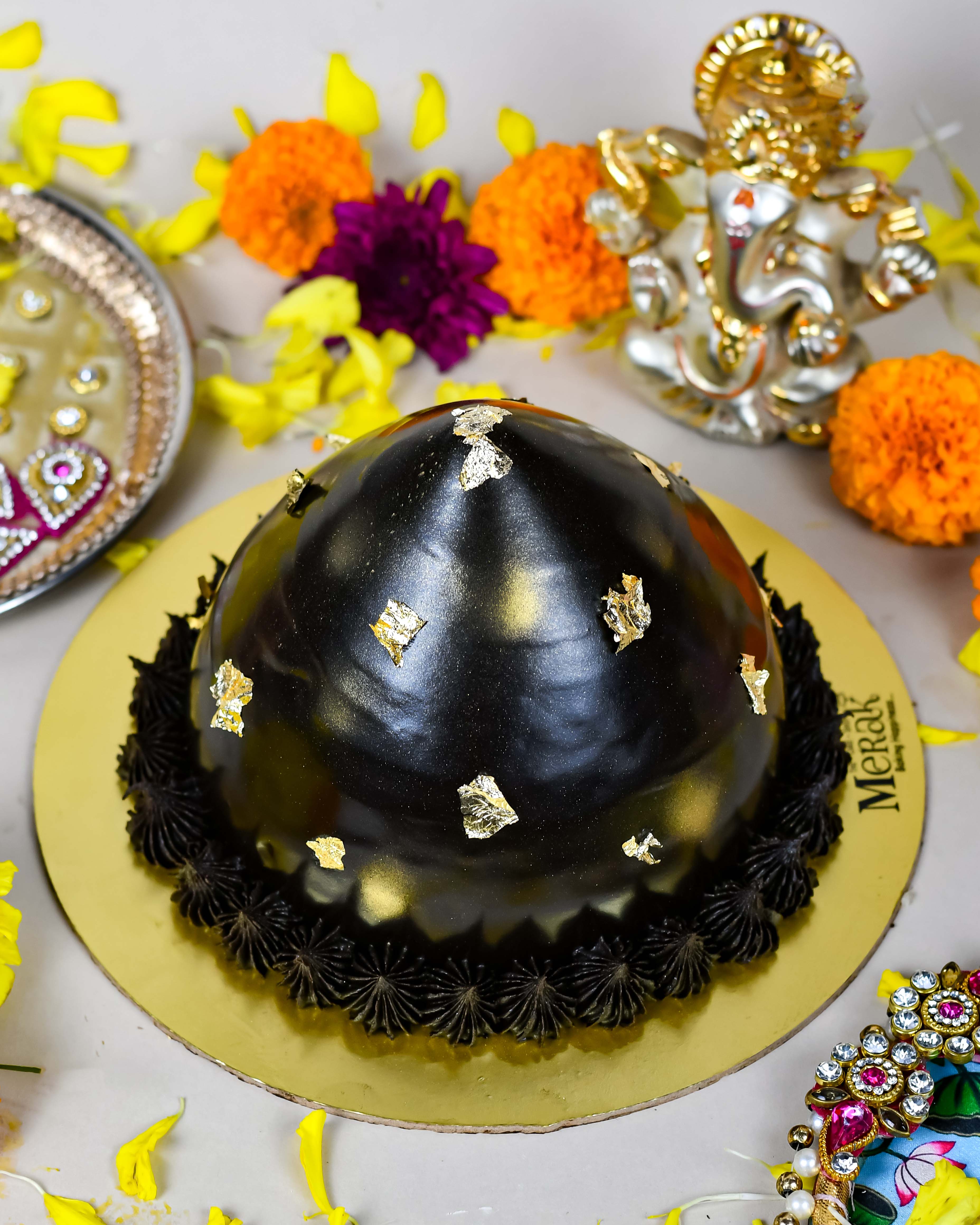 Chocolate Ganpati Modak Cake