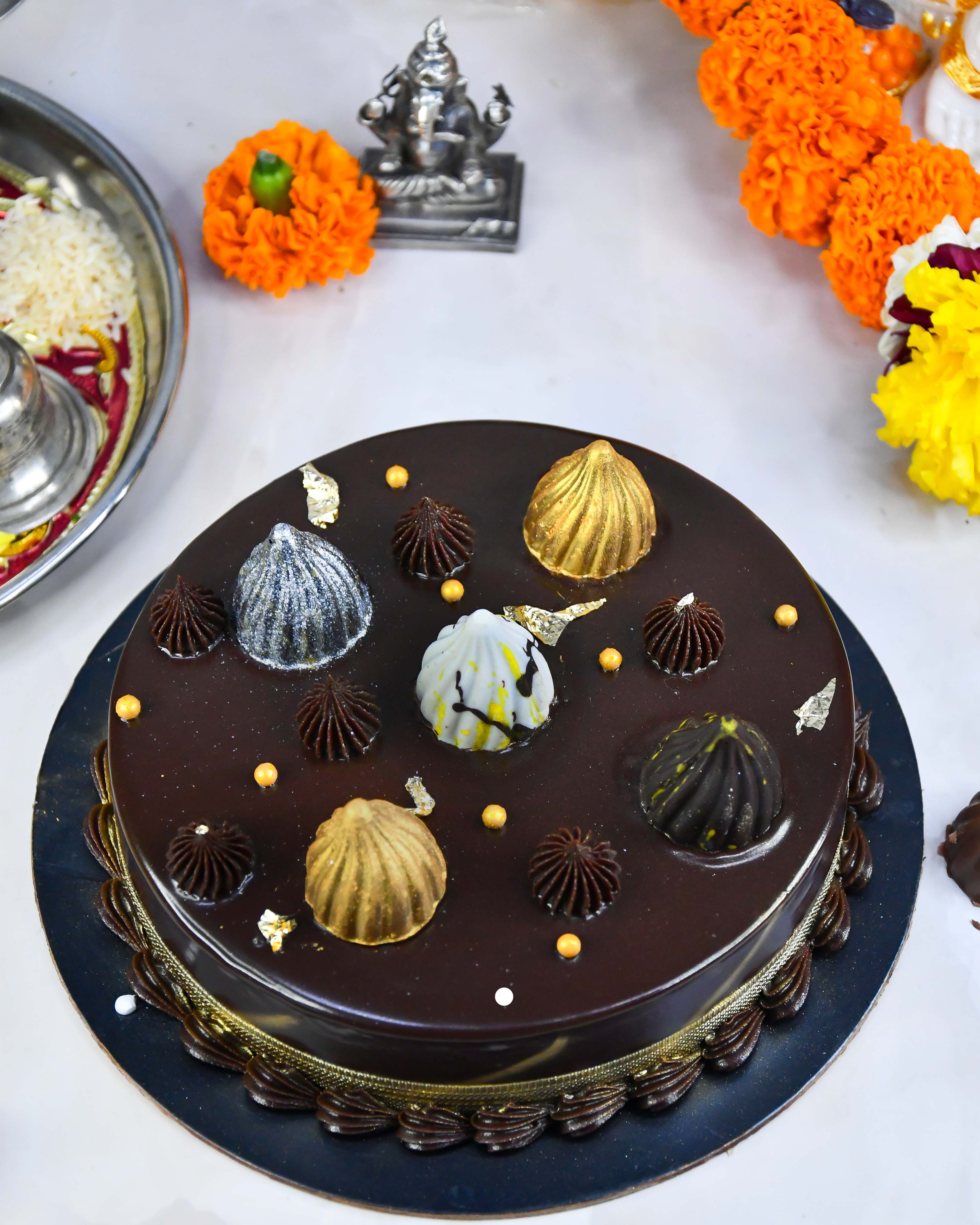 Ganpati Theme Cakes Online - Explore an Exclusive Collection! – Merak Cakes