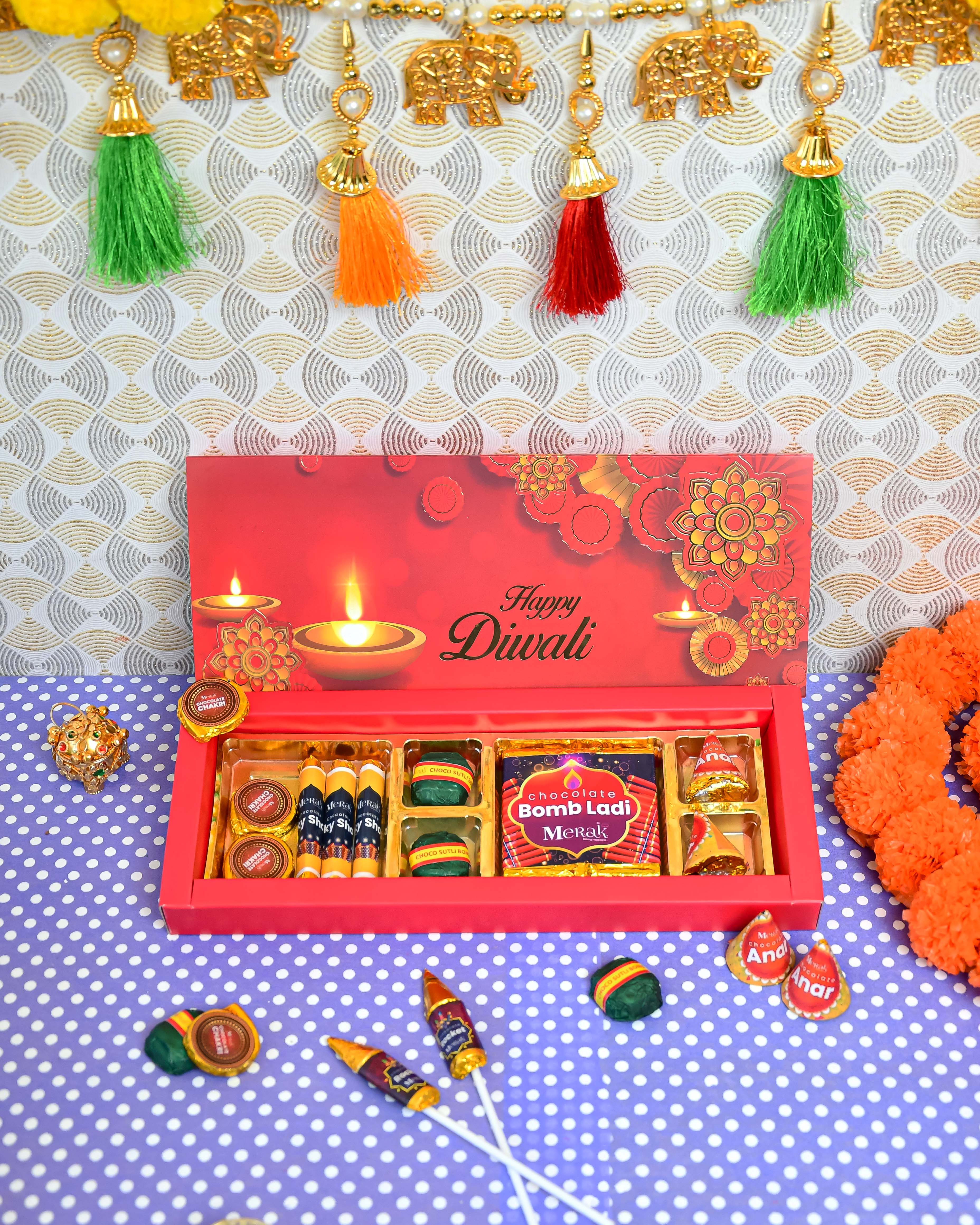 Happy Diwali Box filled with premium festive treats, perfect for Diwali celebrations