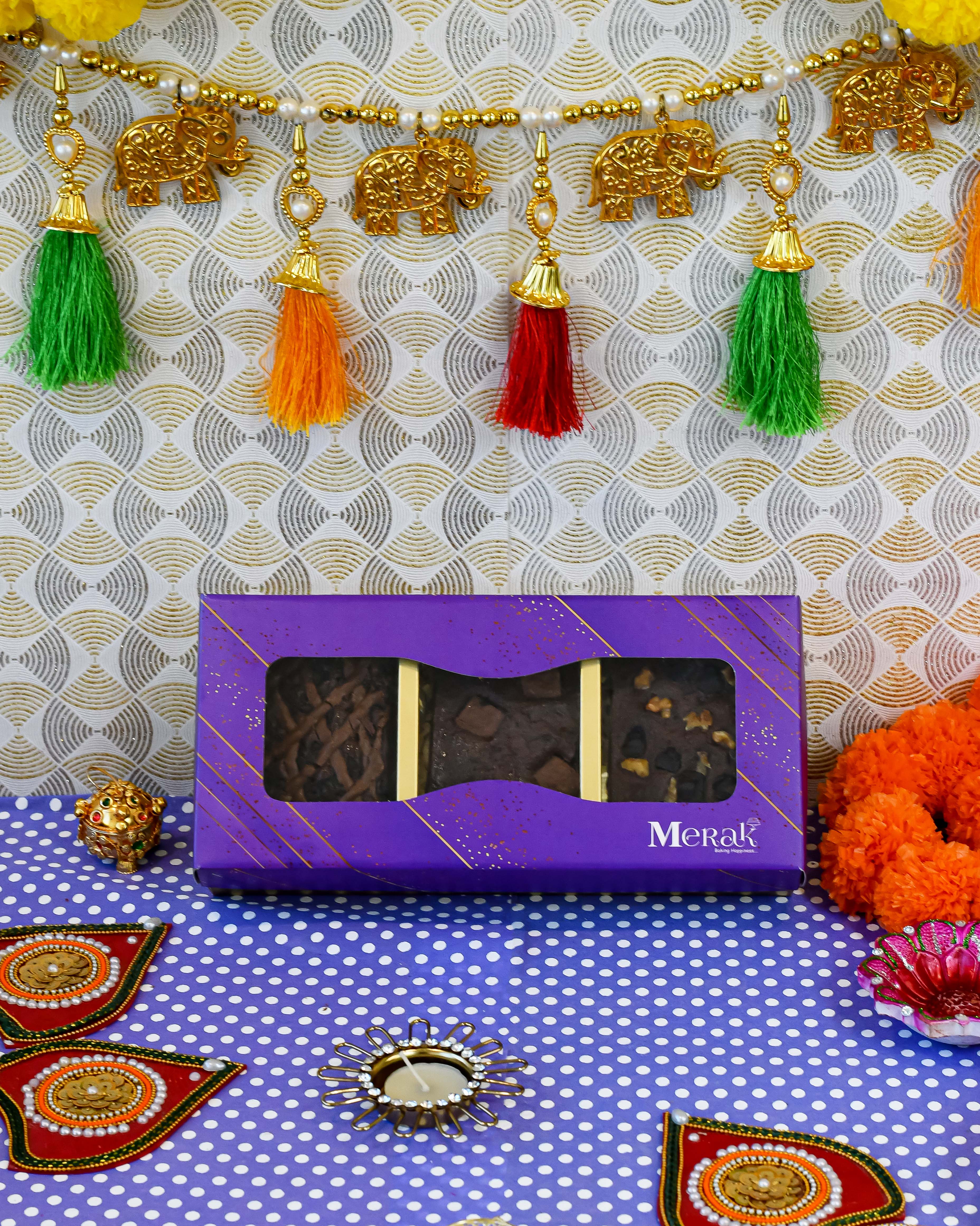 Gooey Brownie Box with rich, decadent brownies for ultimate chocolate indulgence