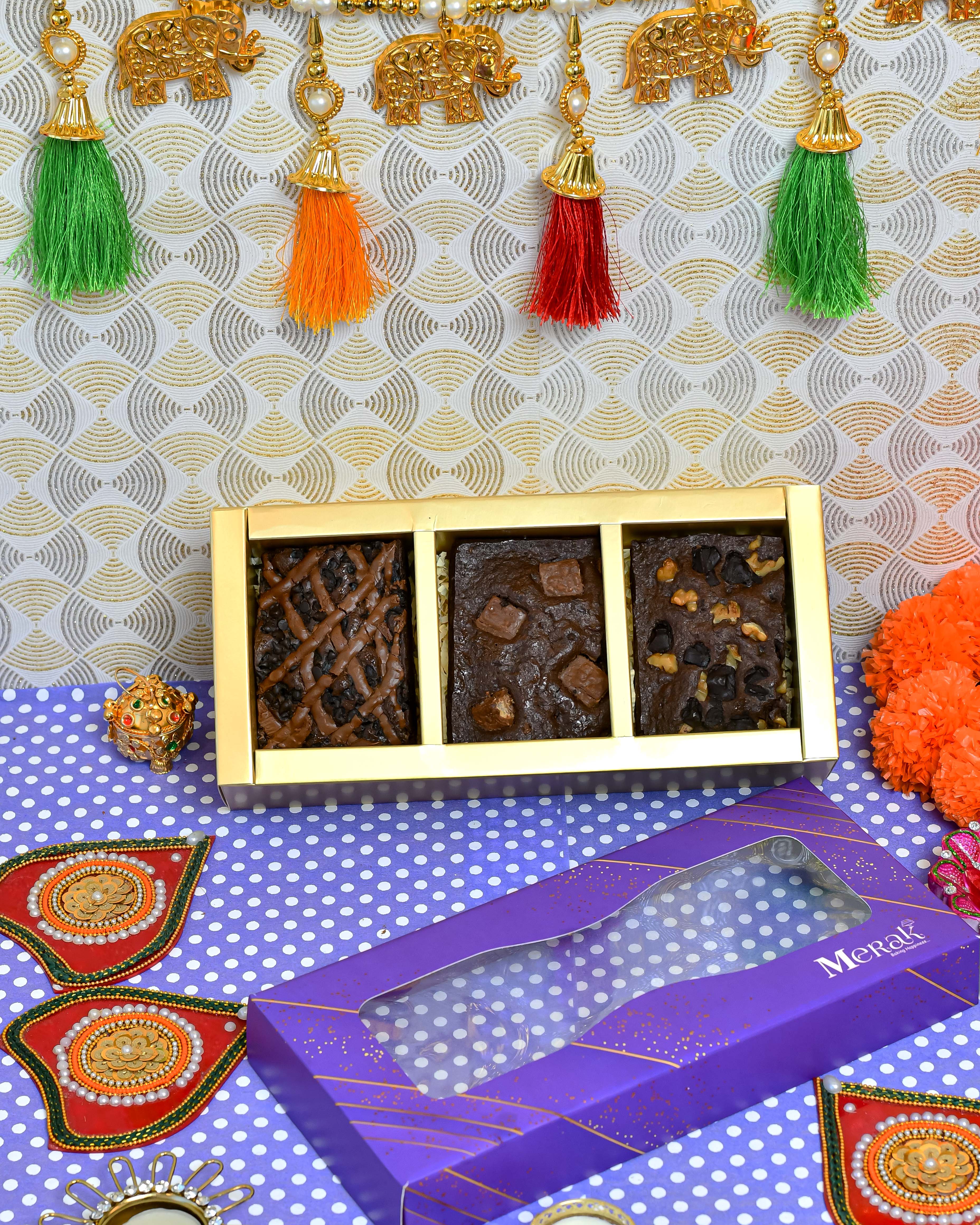 Gooey Brownie Box with rich, decadent brownies for ultimate chocolate indulgence