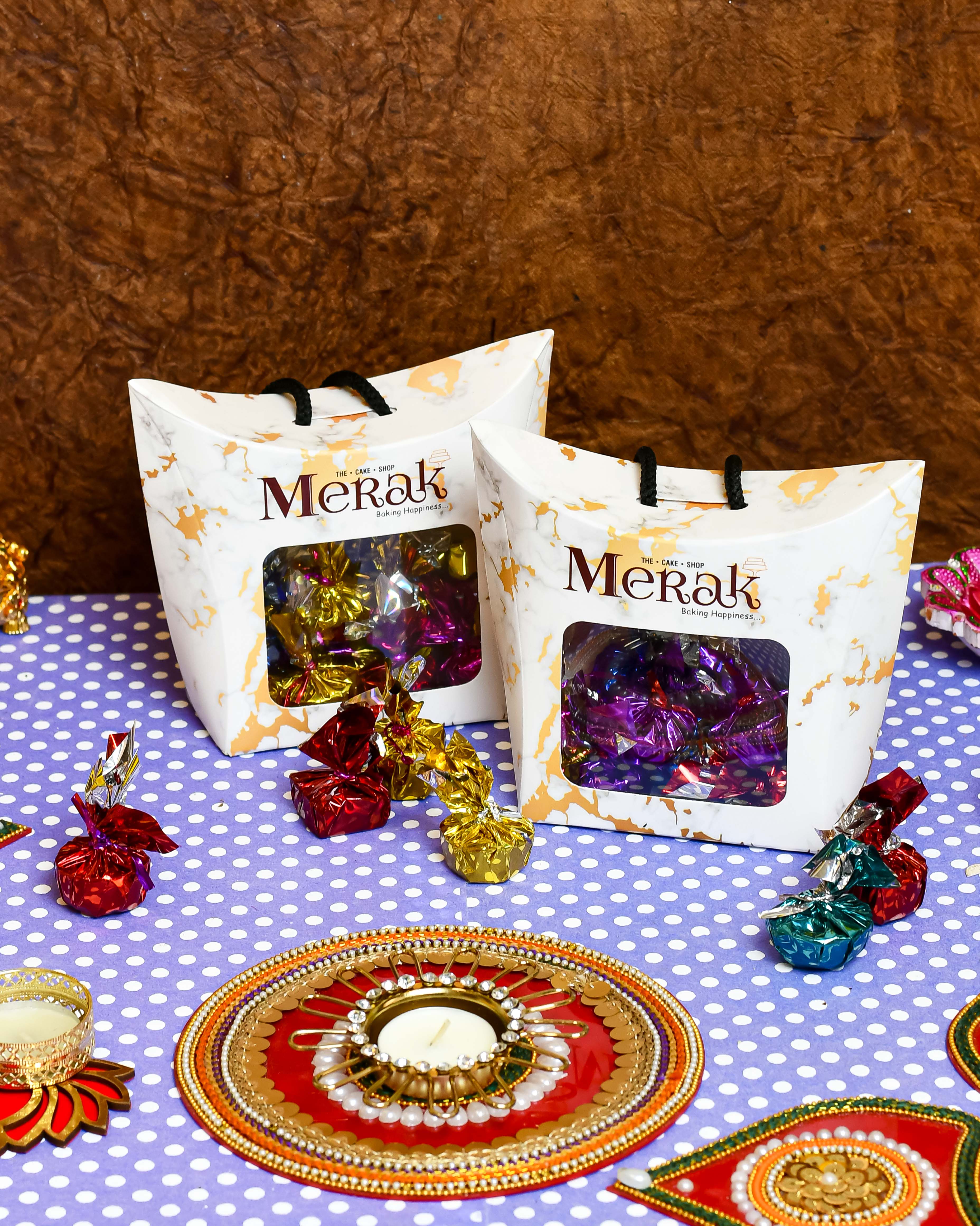 Assorted Chocolate Bag filled with rich dark and creamy milk chocolates for Diwali gifting