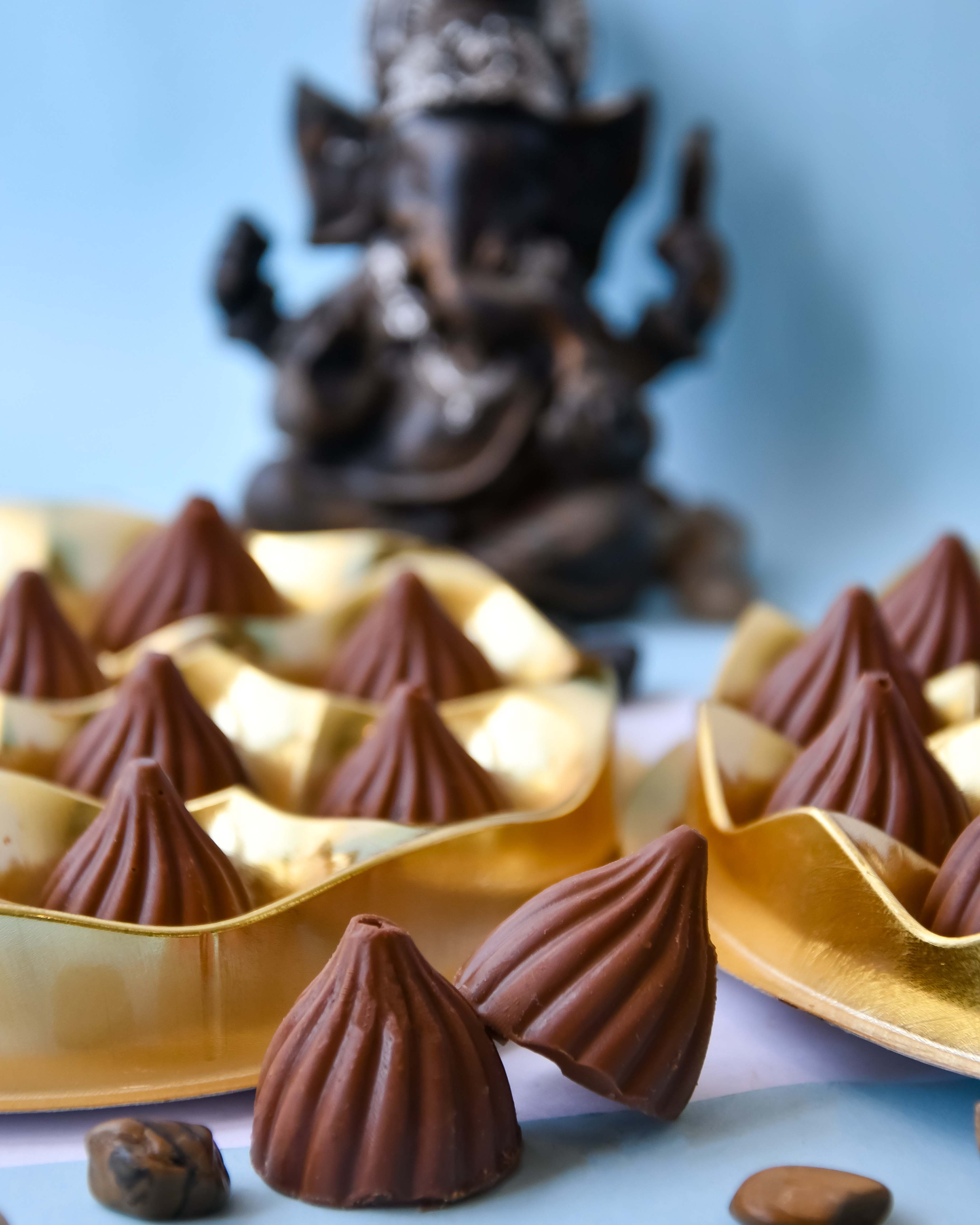 21 PC Chocolate Modak Best Ganesh Chaturthi Treat Order Now Merak Cakes