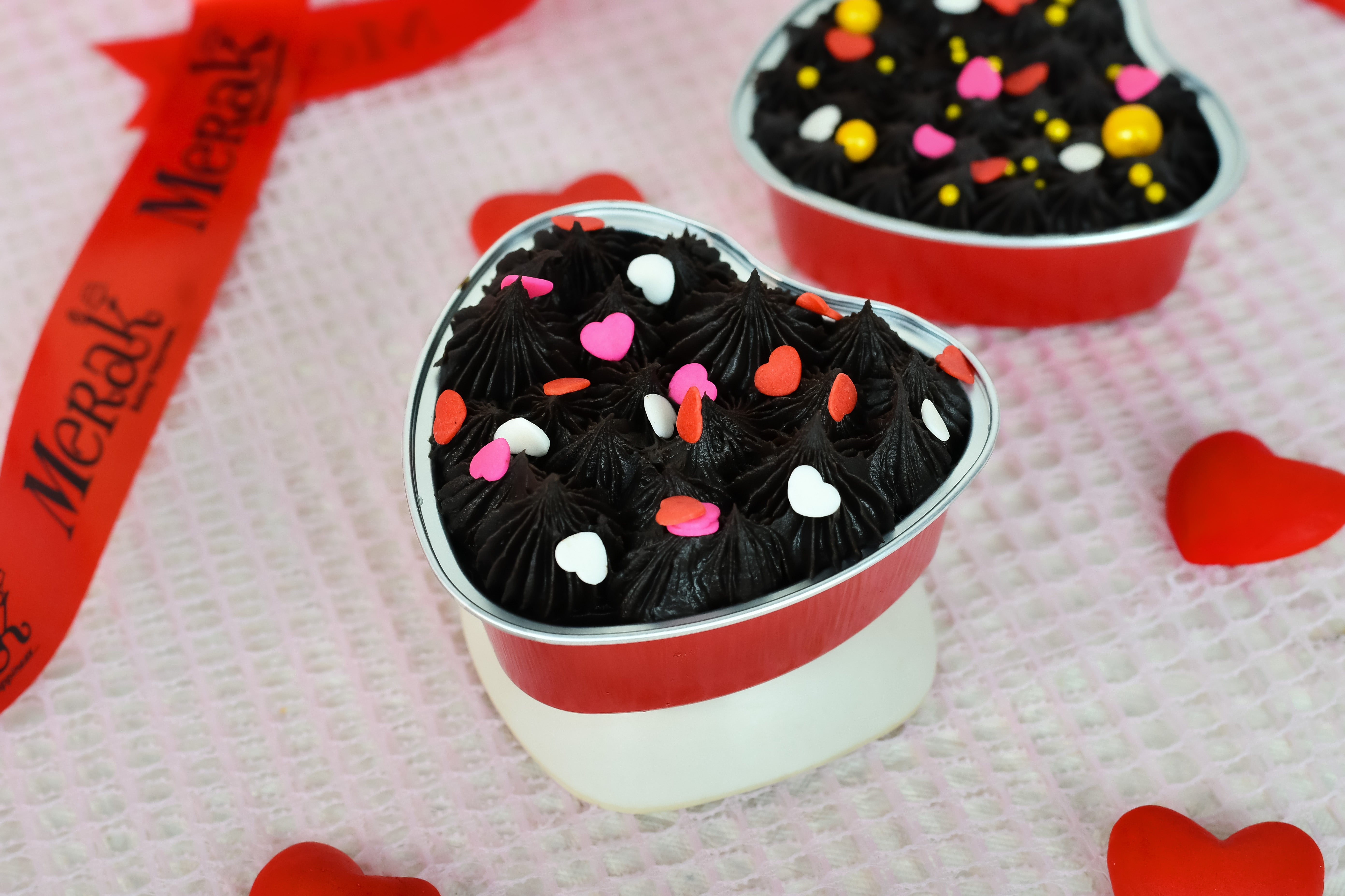 Valentine brownie Heart tub