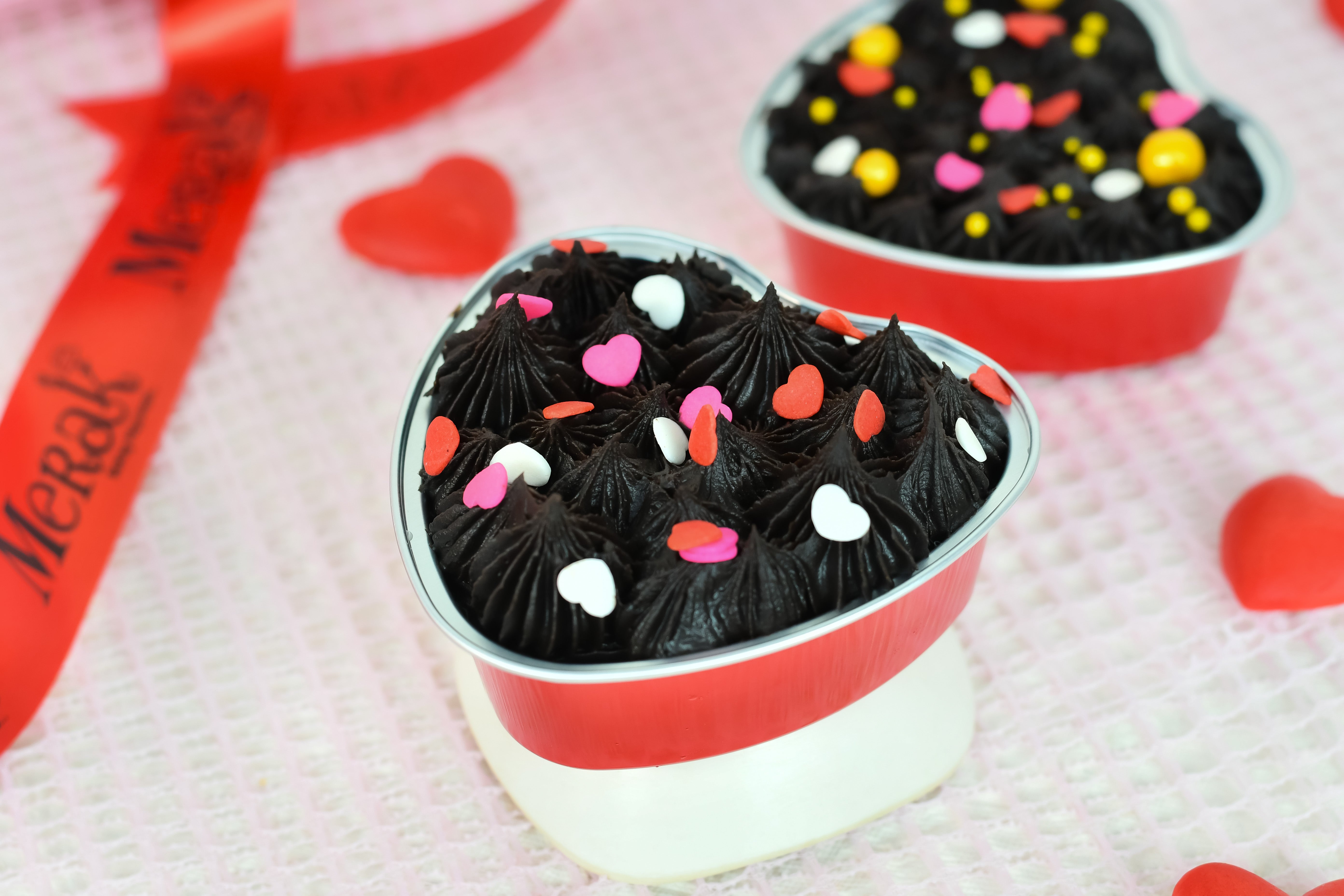 Valentine brownie Heart tub