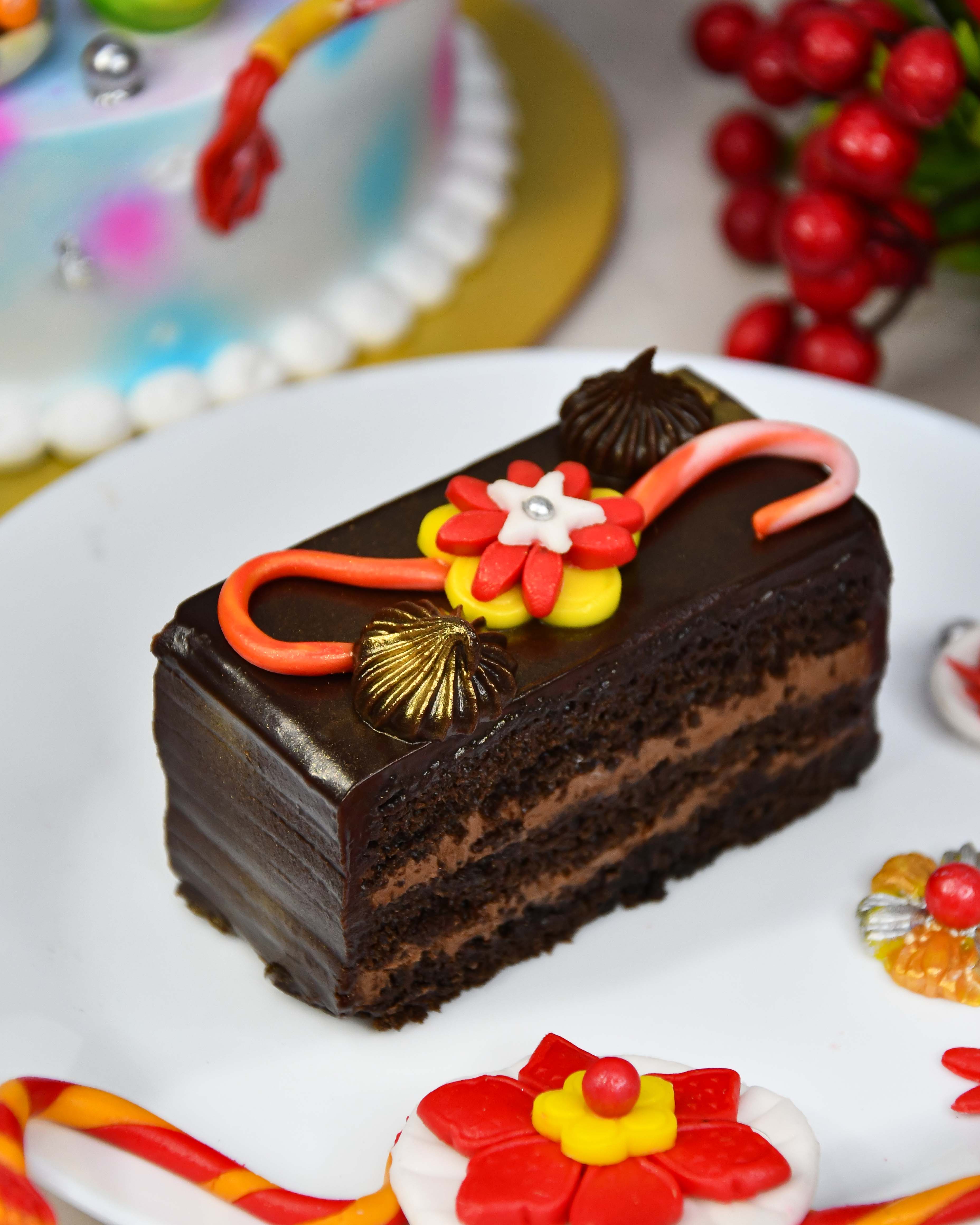 Red Velvet Rakhi Cake- Order Online Red Velvet Rakhi Cake @ Flavoursguru