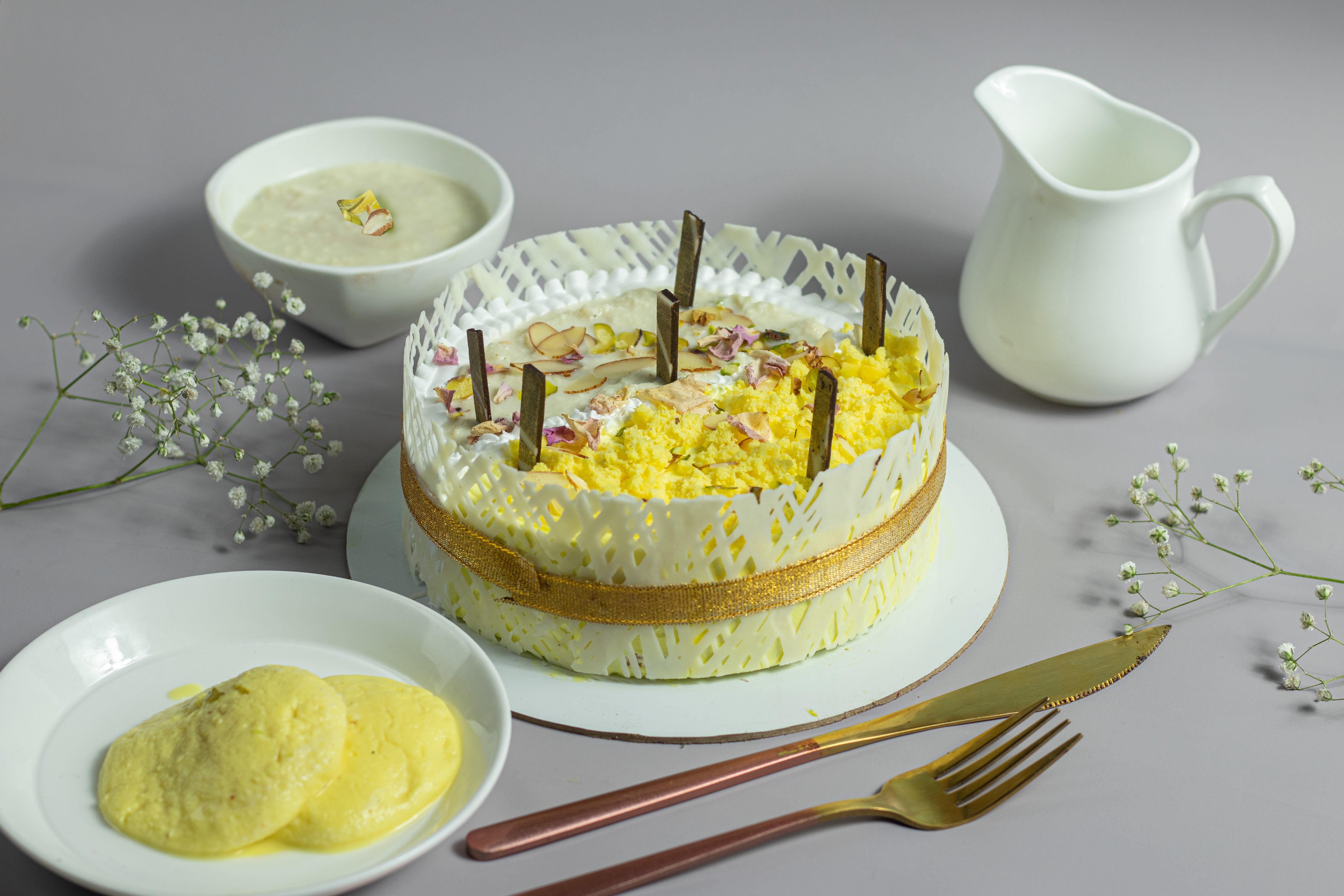 Rabdi Rasmalai Fusion Cake