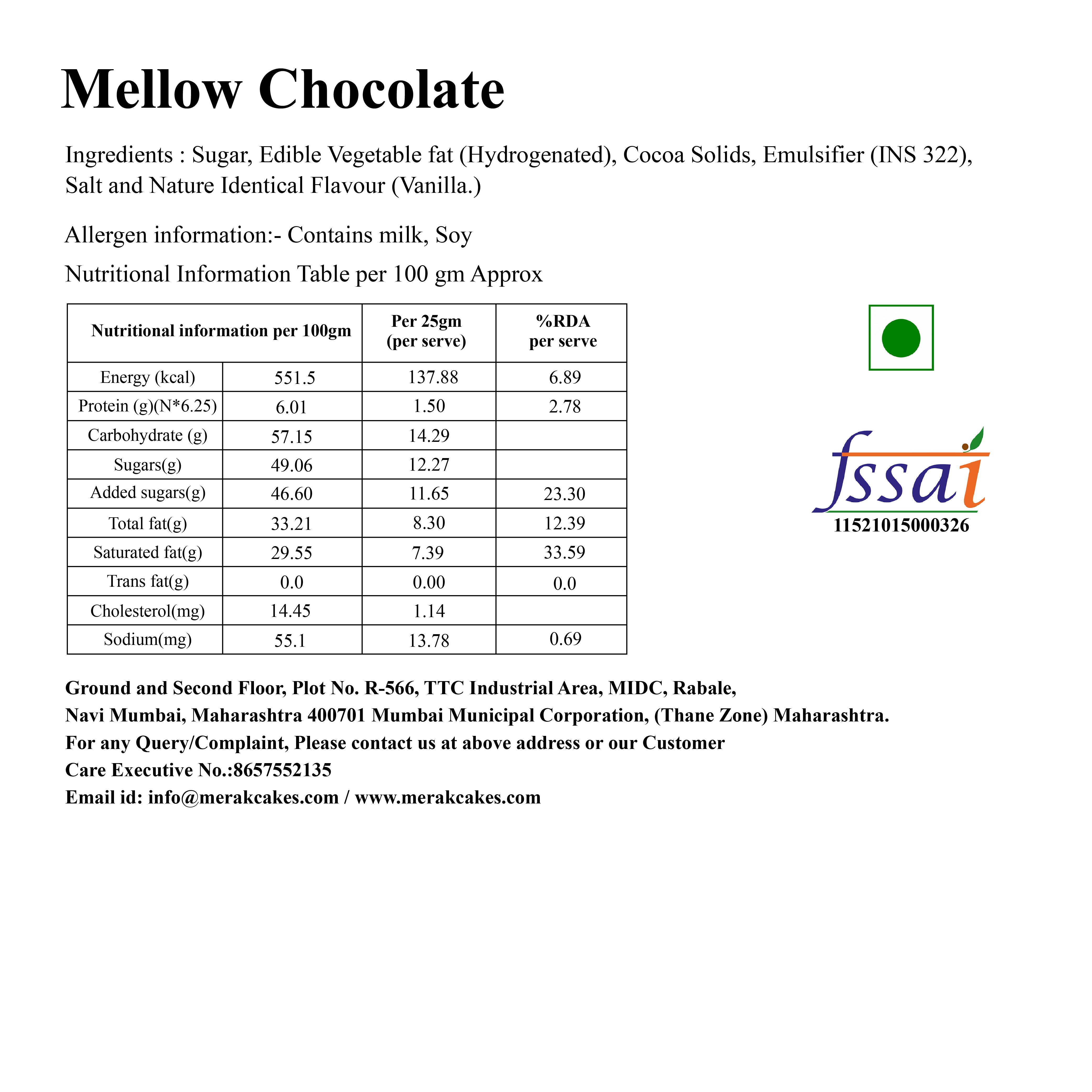 Mellow Chocolates 70 Pc