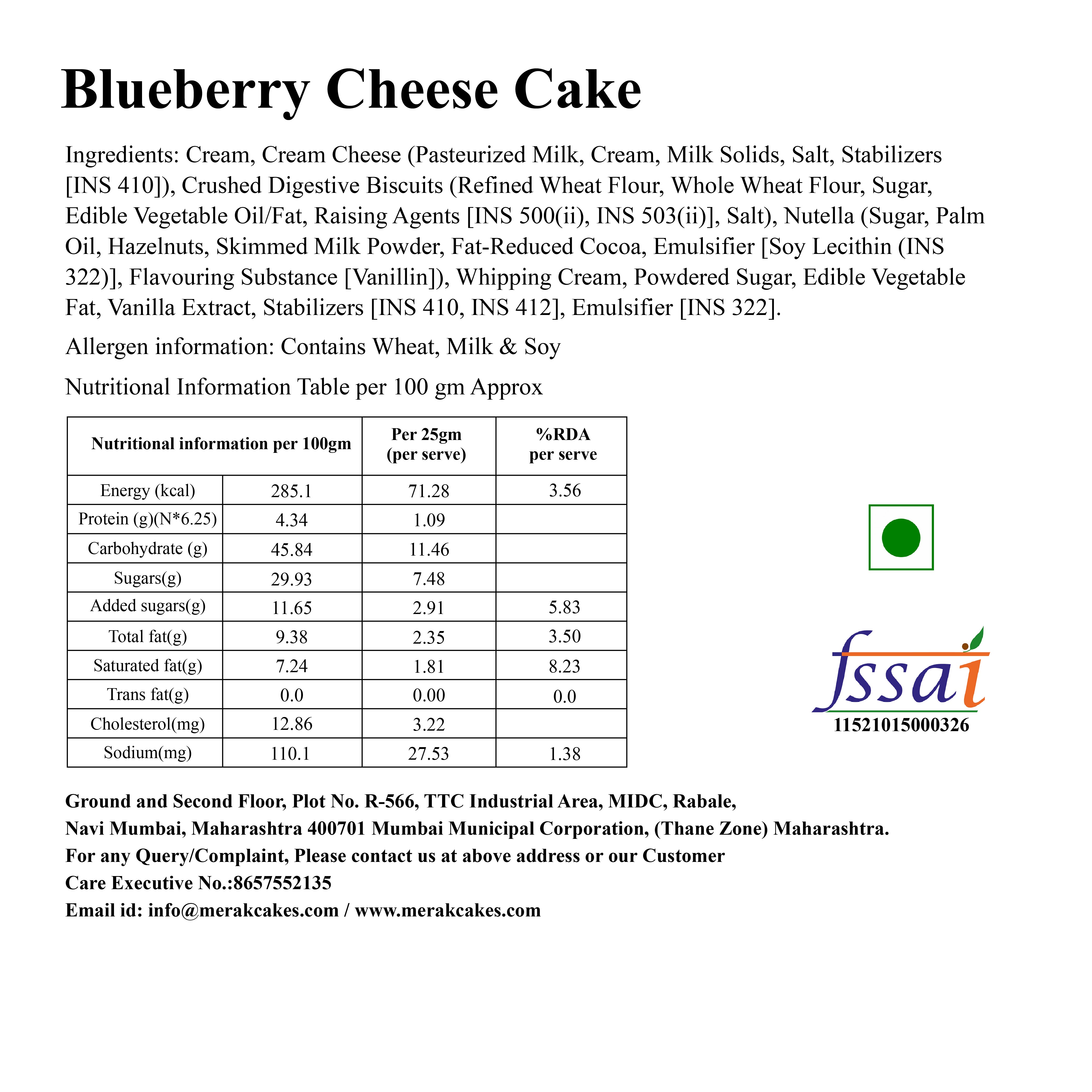 Blueberry Cheesecake