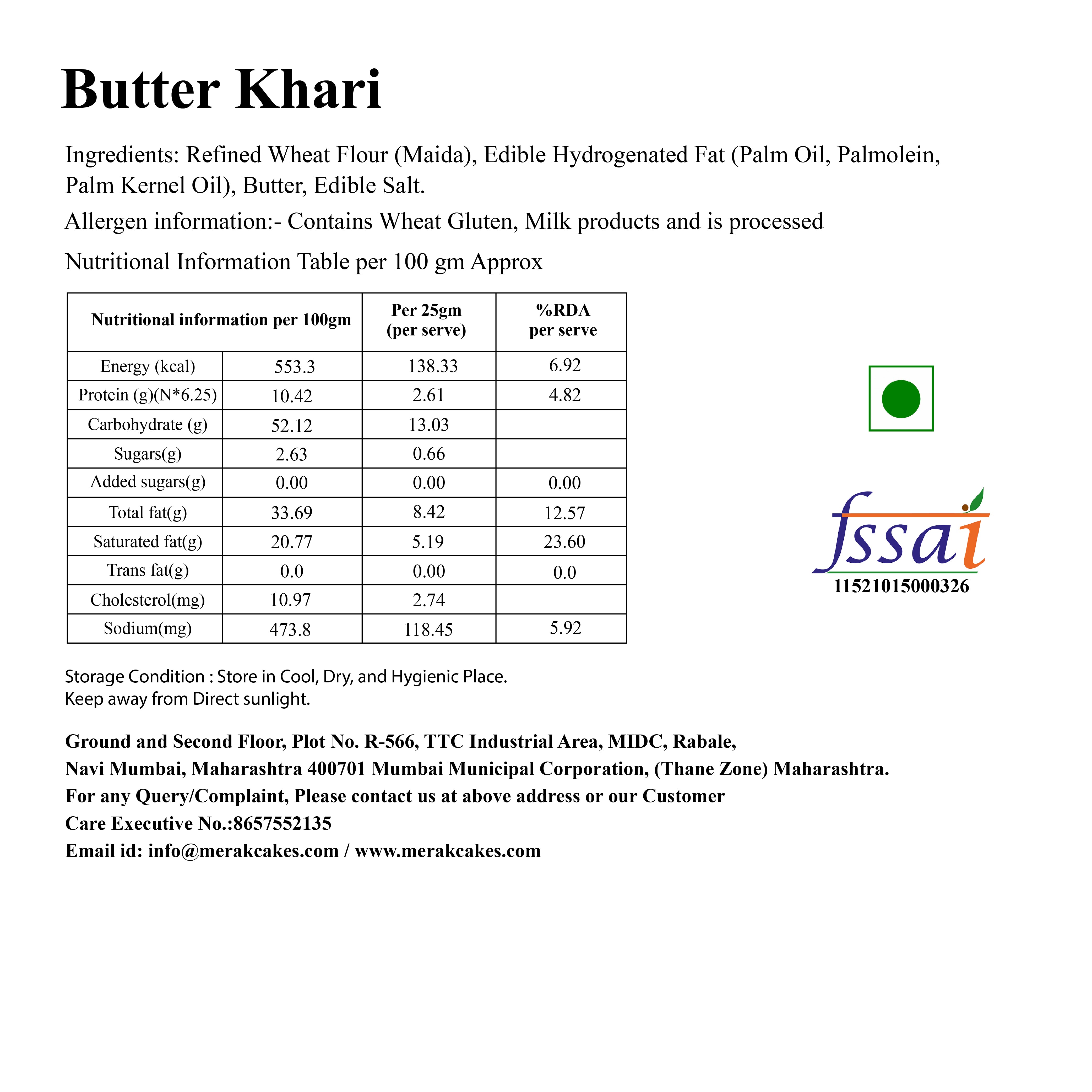 Butter Khari