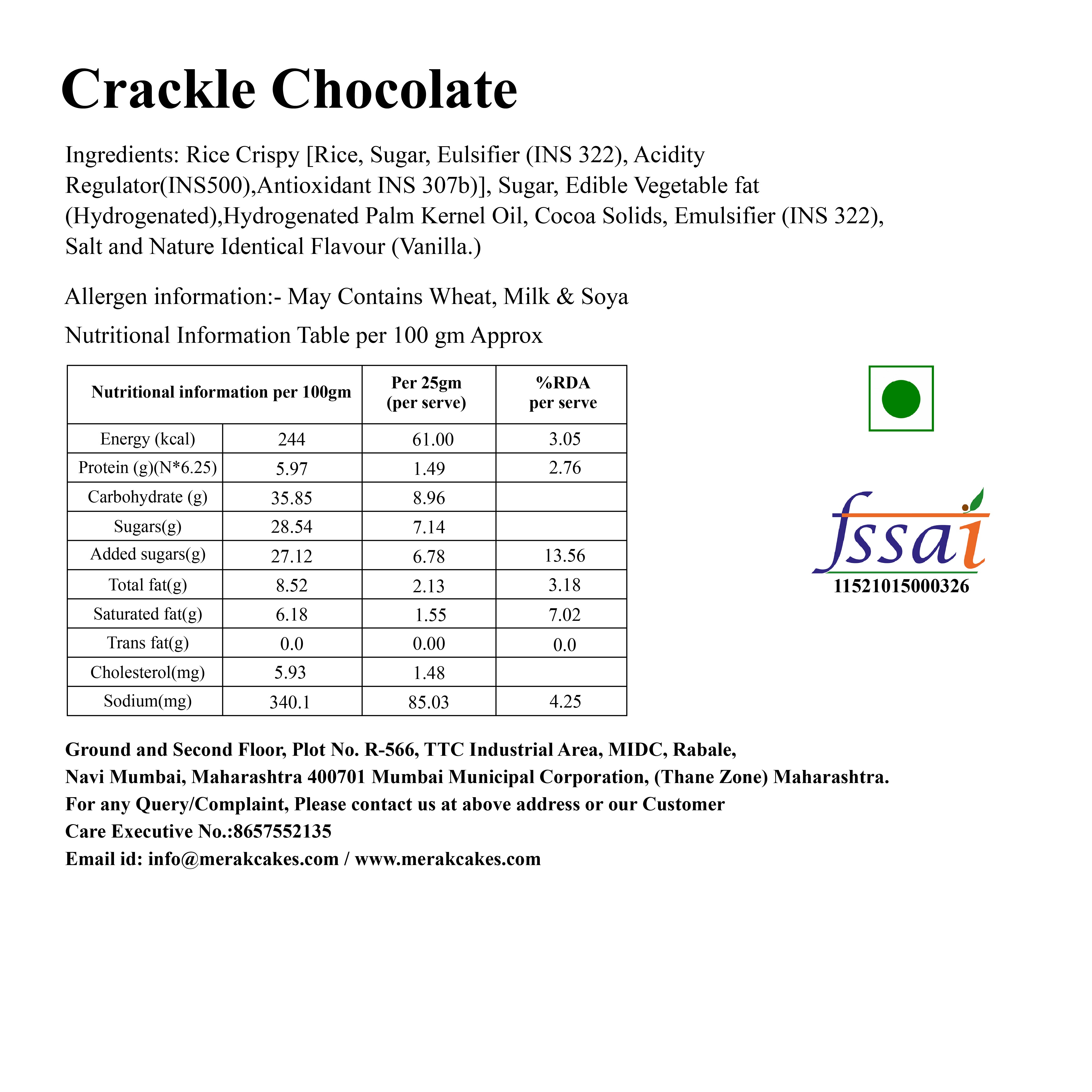 Crackle Chocolate