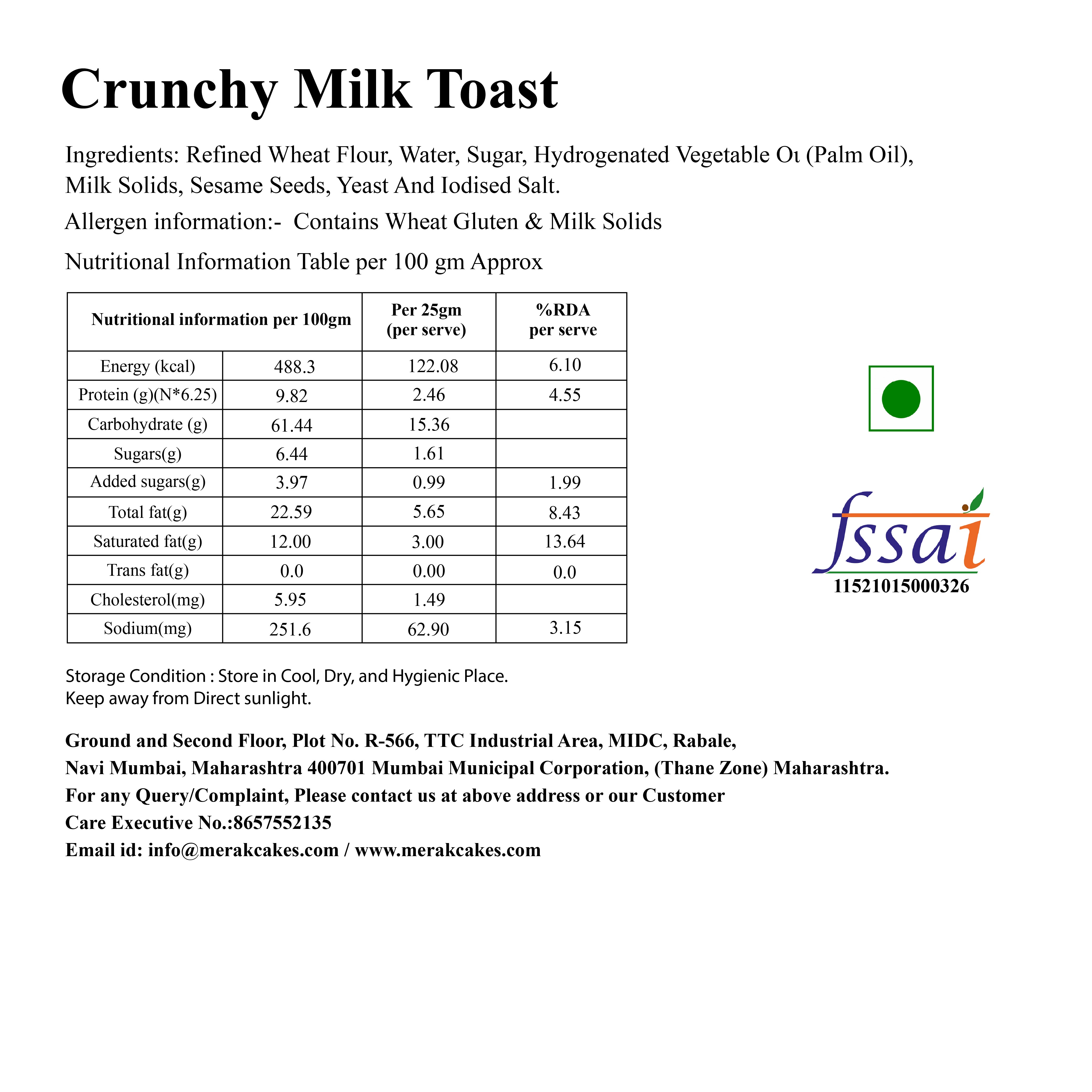 Crunchy Milk Toast