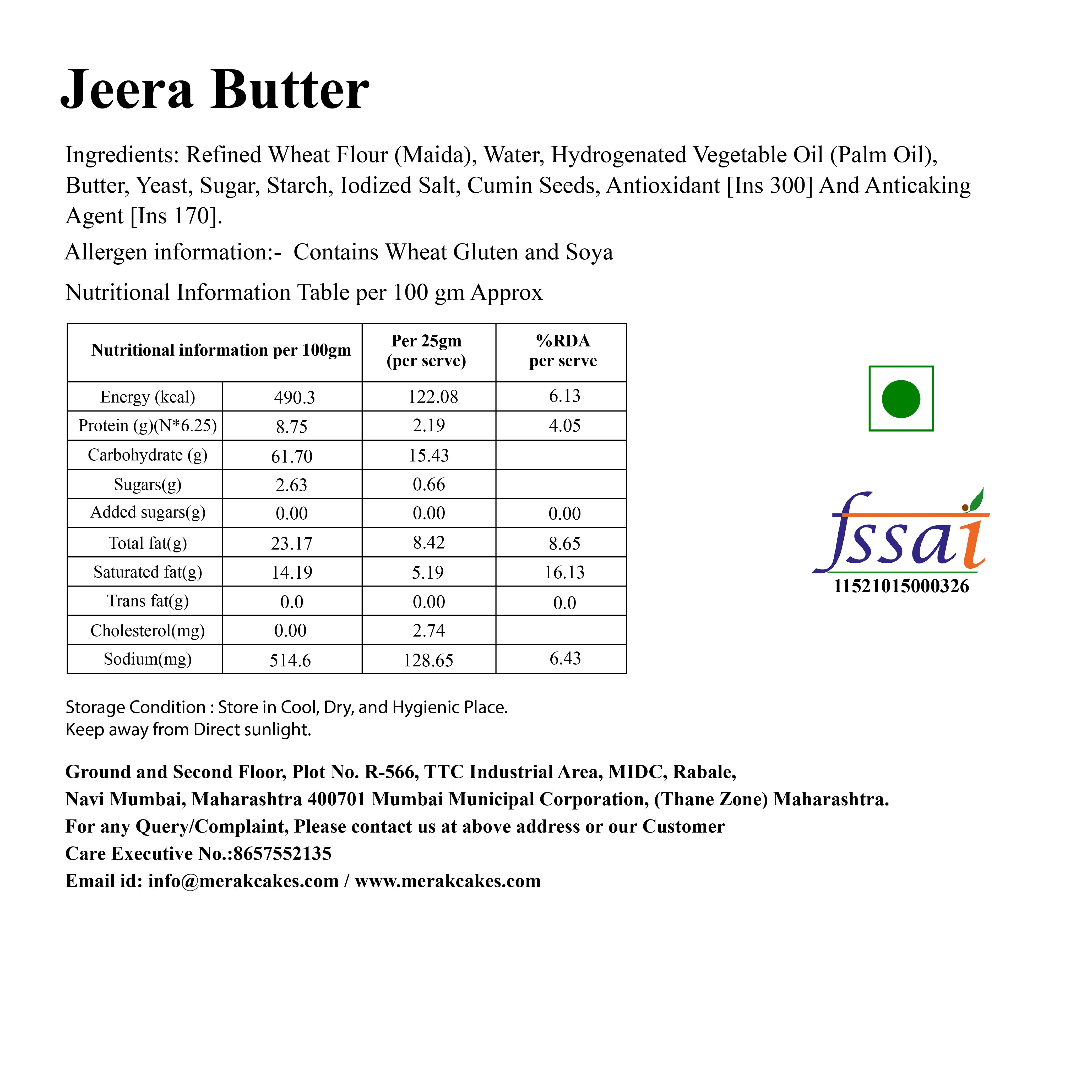 Jeera Butter
