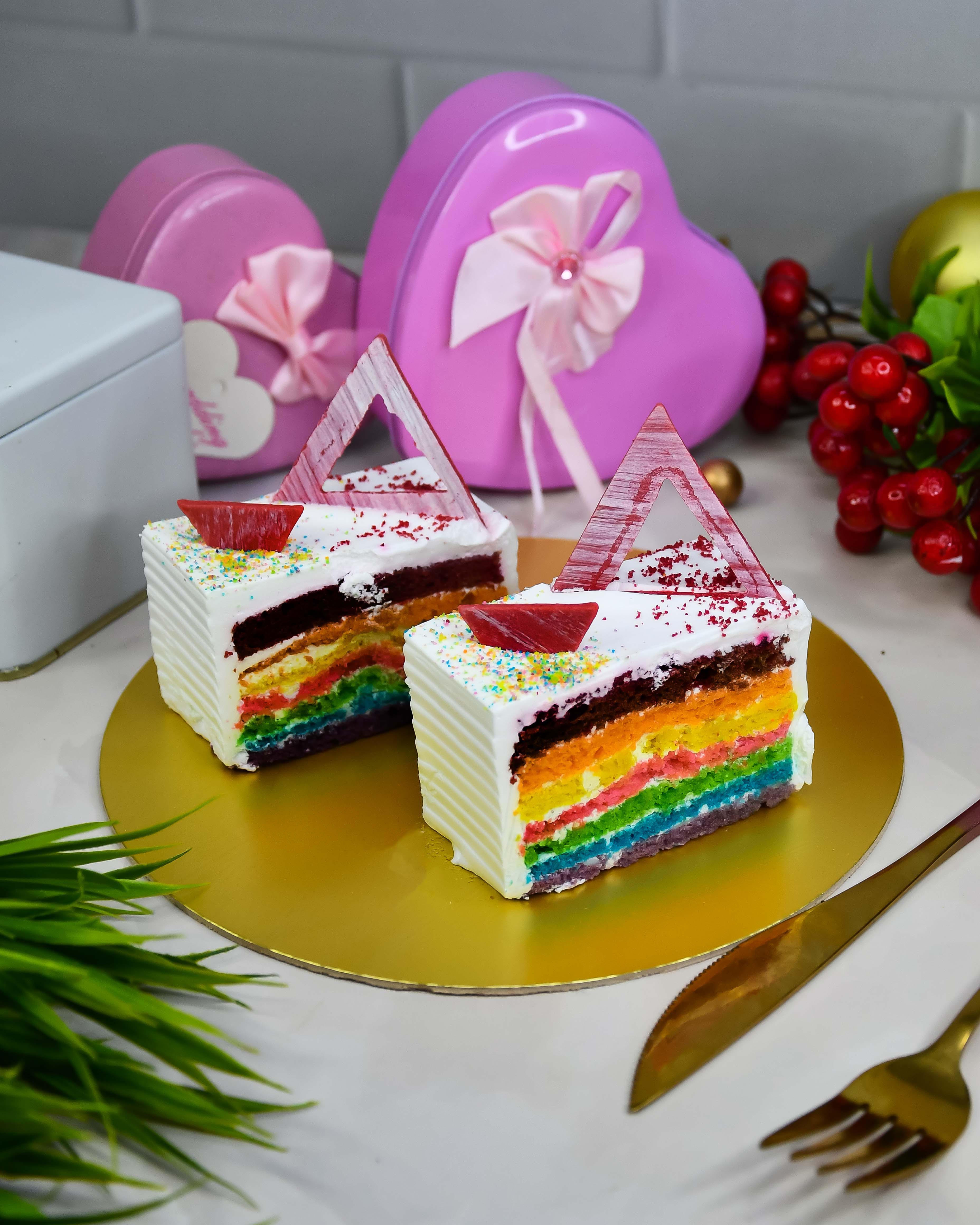 Order Rainbow Cake Online in Mumbai Navi Mumbai Thane  Merak Cakes