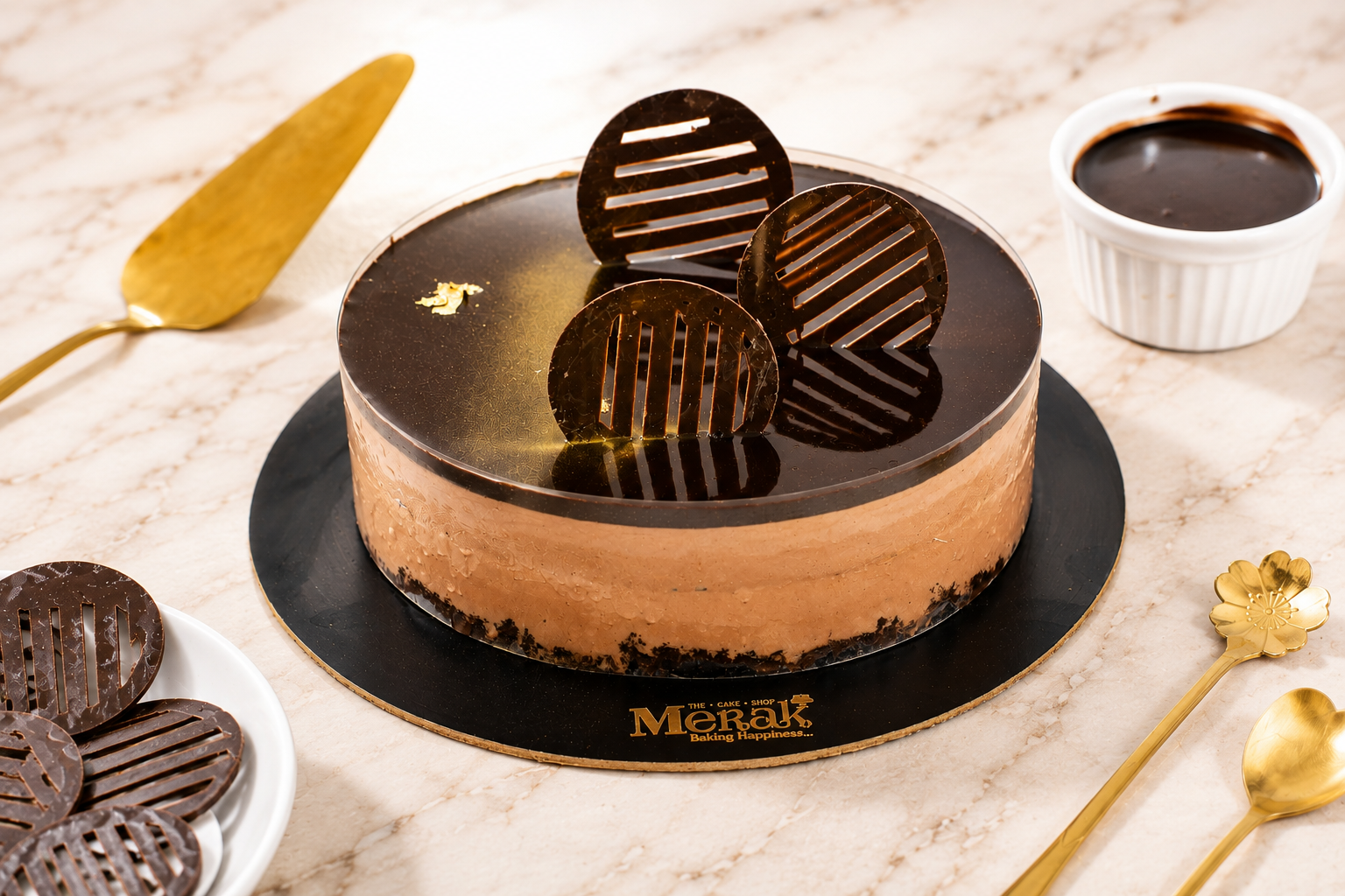 Dark Chocolate Mousse Cake
