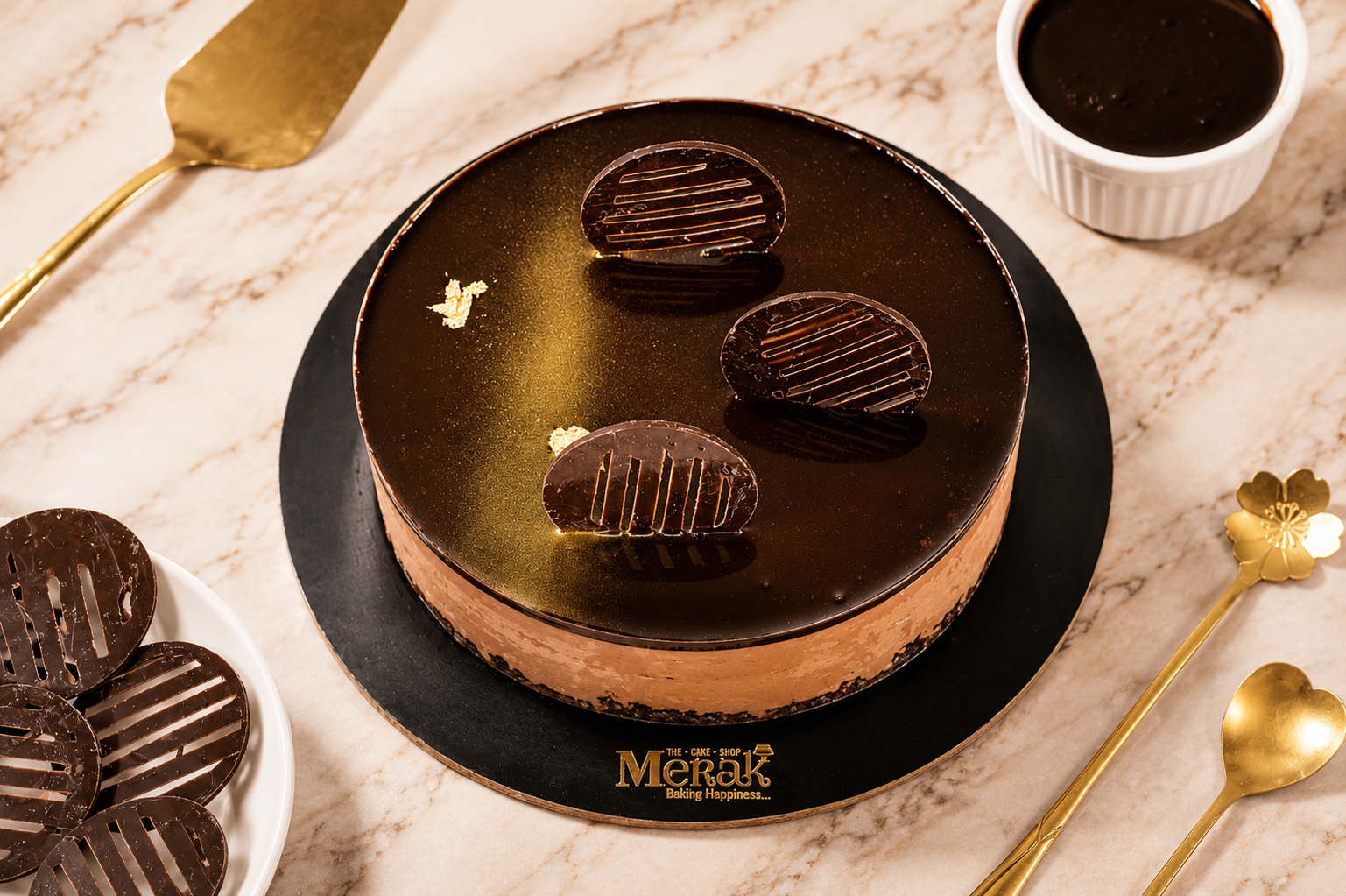 Dark Chocolate Mousse Cake